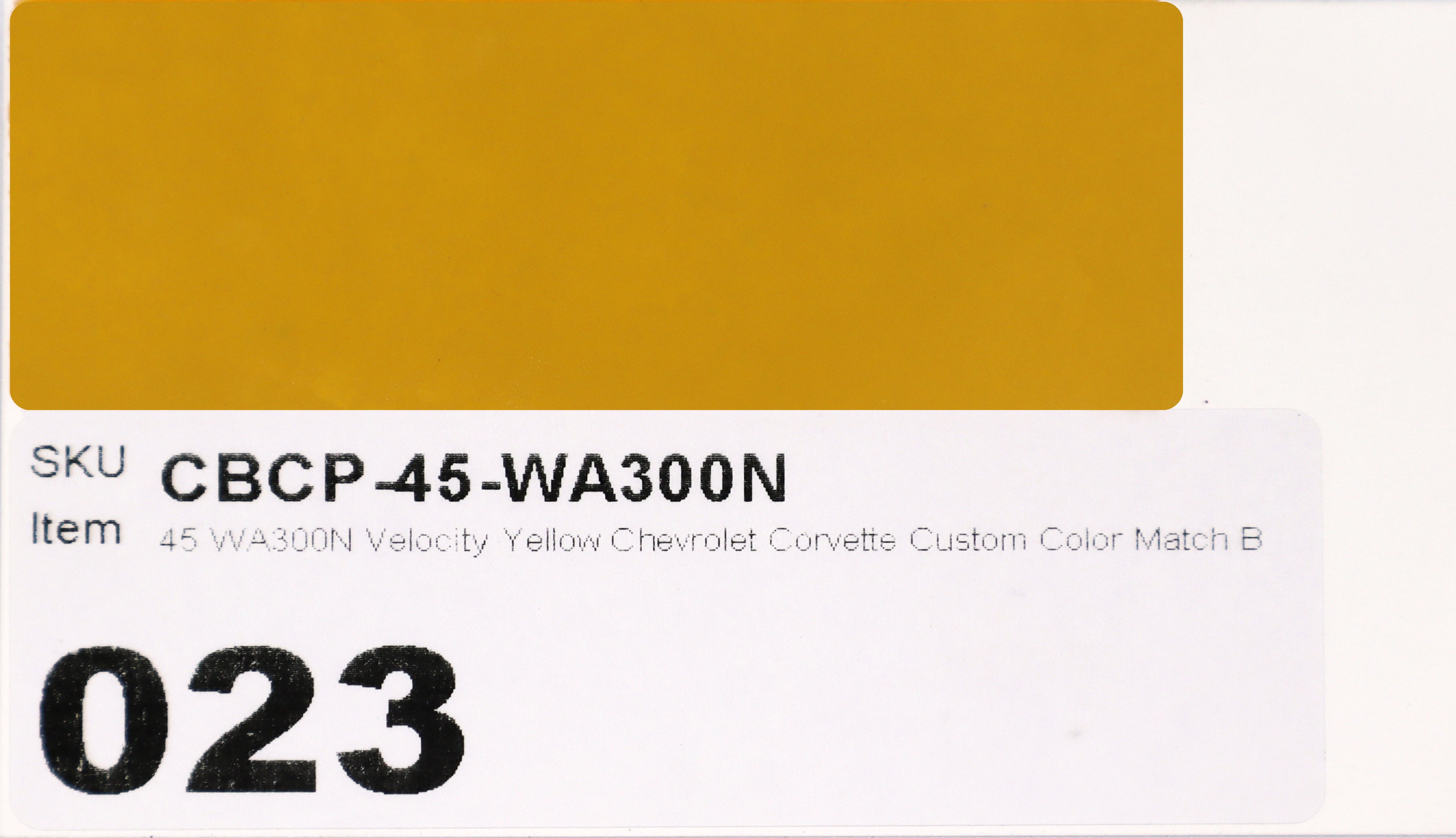 45 WA300N Velocity Yellow Chevrolet Corvette Custom Color Match Brake Caliper Paint