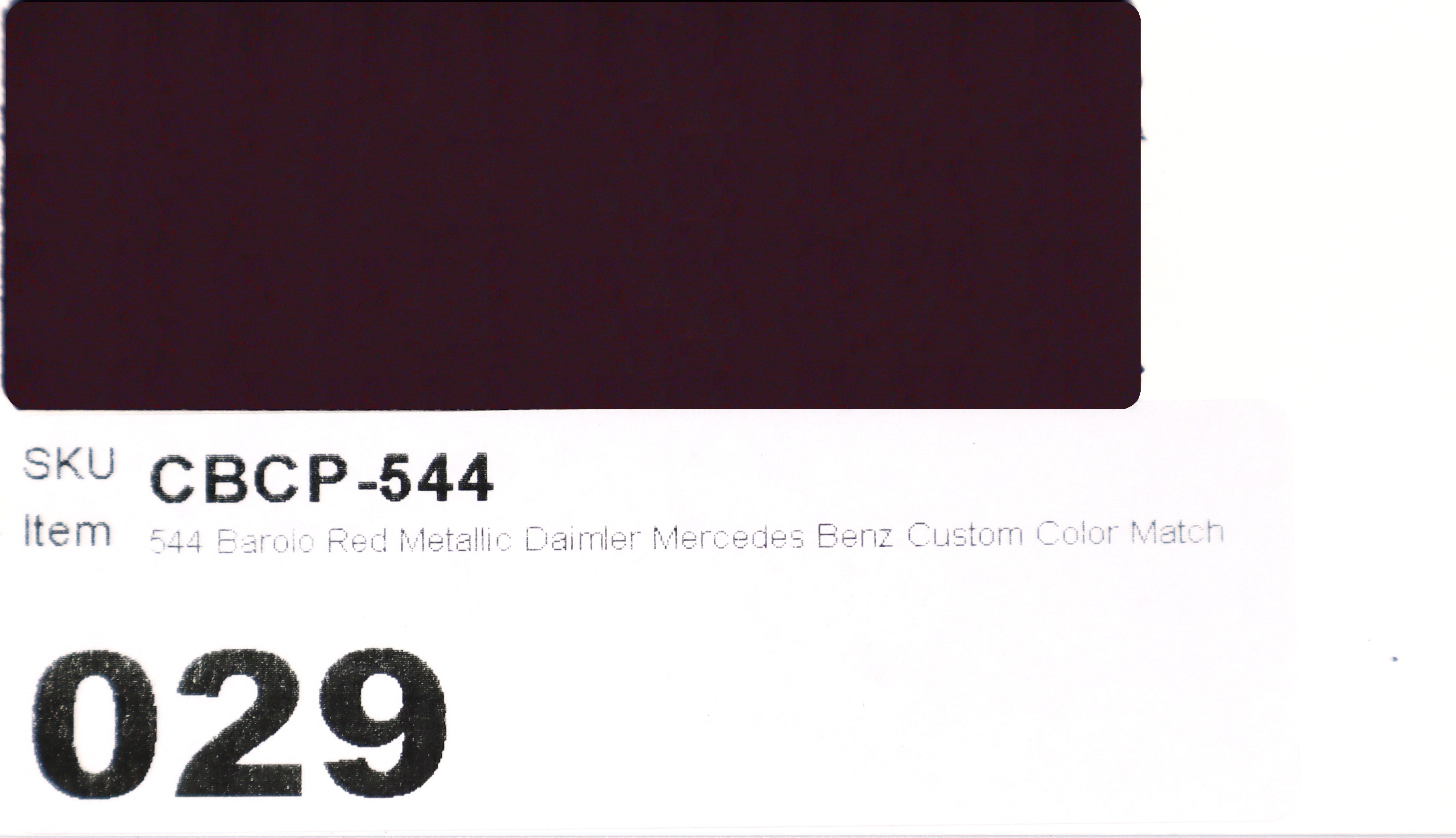 544 Barolo Red Metallic Daimler Mercedes Benz Custom Color Match Brake Caliper Paint