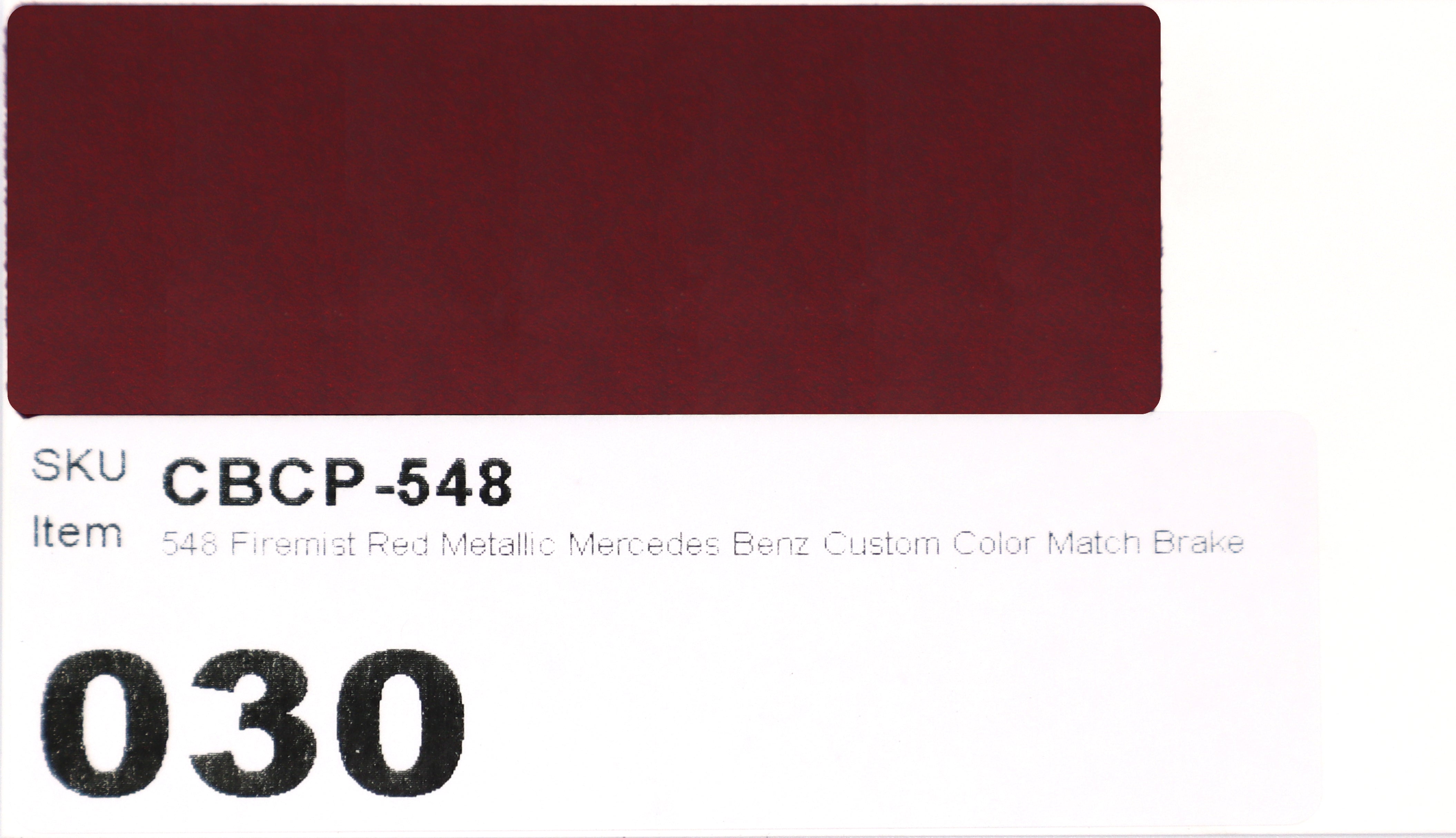 548 Firemist Red Metallic Mercedes Benz Custom Color Match Brake Caliper Paint