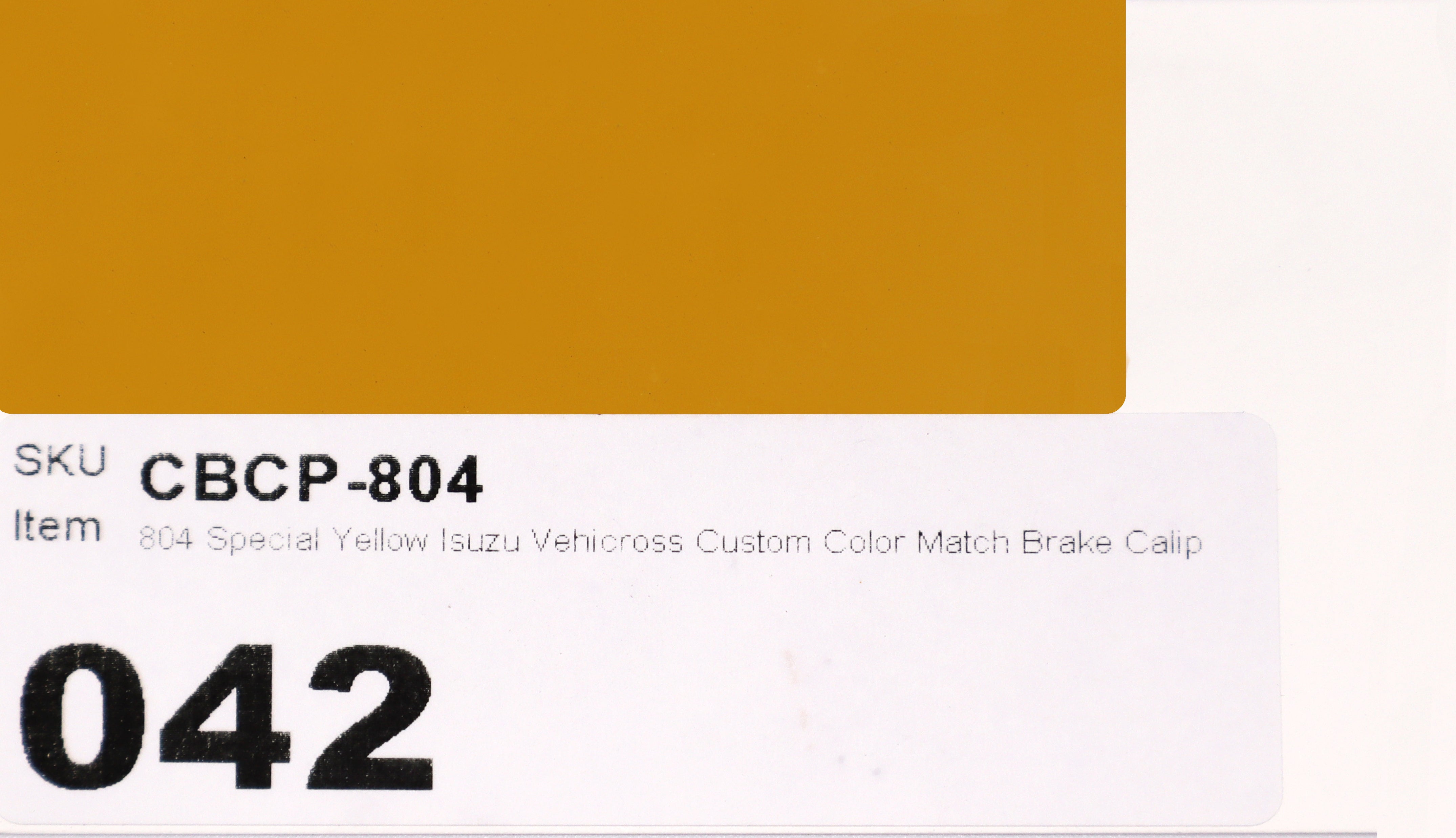 804 Special Yellow Isuzu Vehicross Custom Color Match Brake Caliper Paint