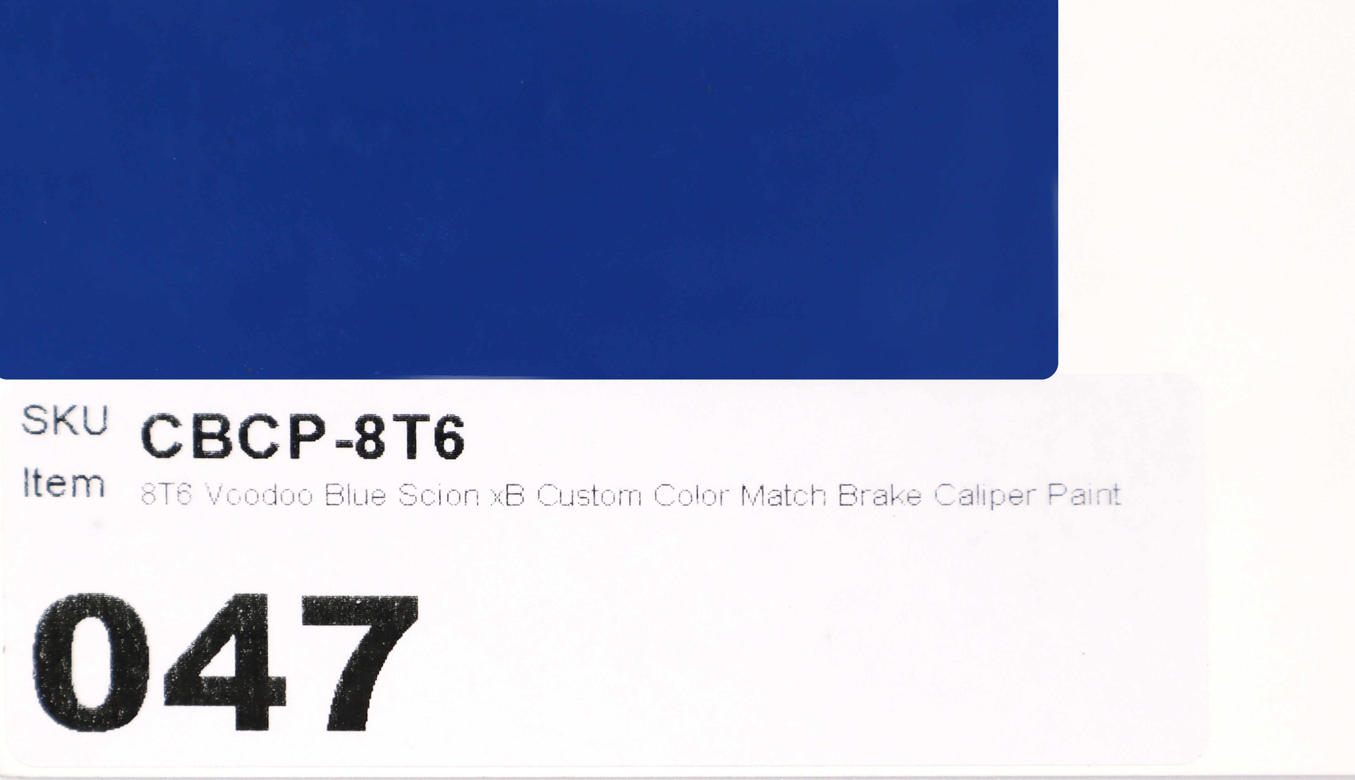 8T6 Voodoo Blue Scion xB Custom Color Match Brake Caliper Paint