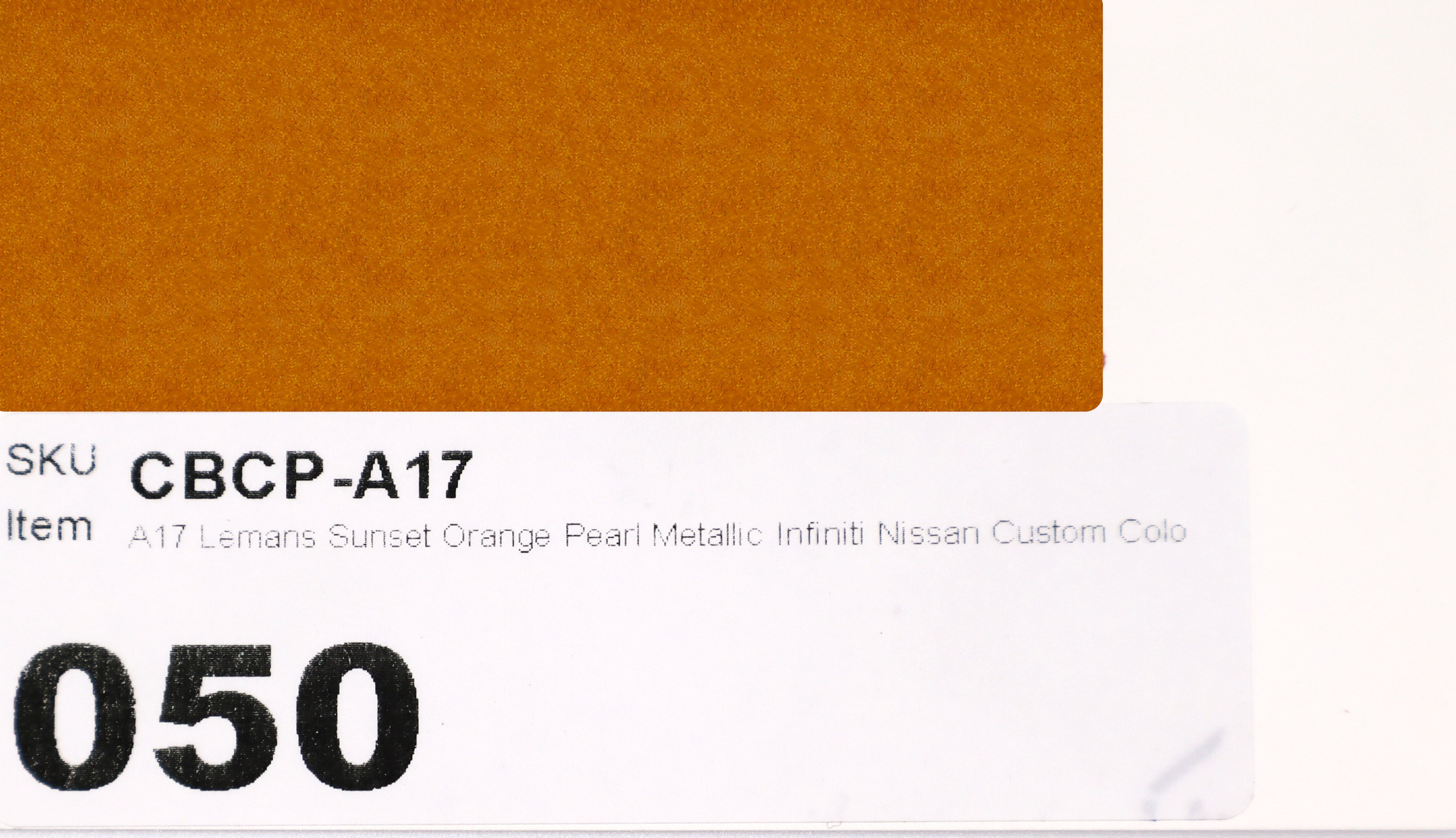 A17 Lemans Sunset Orange Pearl Metallic Infiniti Nissan Custom Color Match Brake Caliper Paint