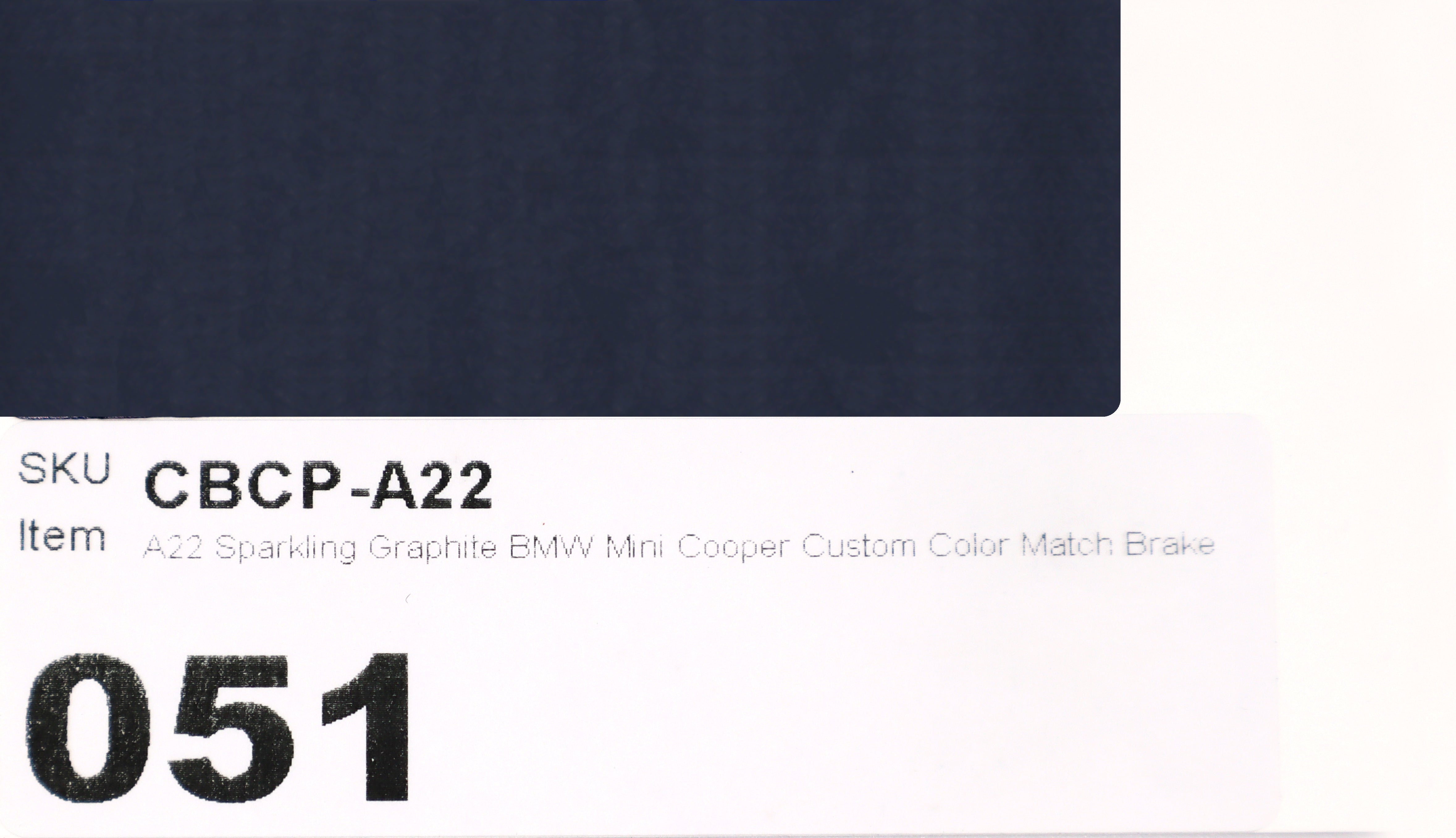 A22 Sparkling Graphite BMW Mini Cooper Custom Color Match Brake Caliper Paint