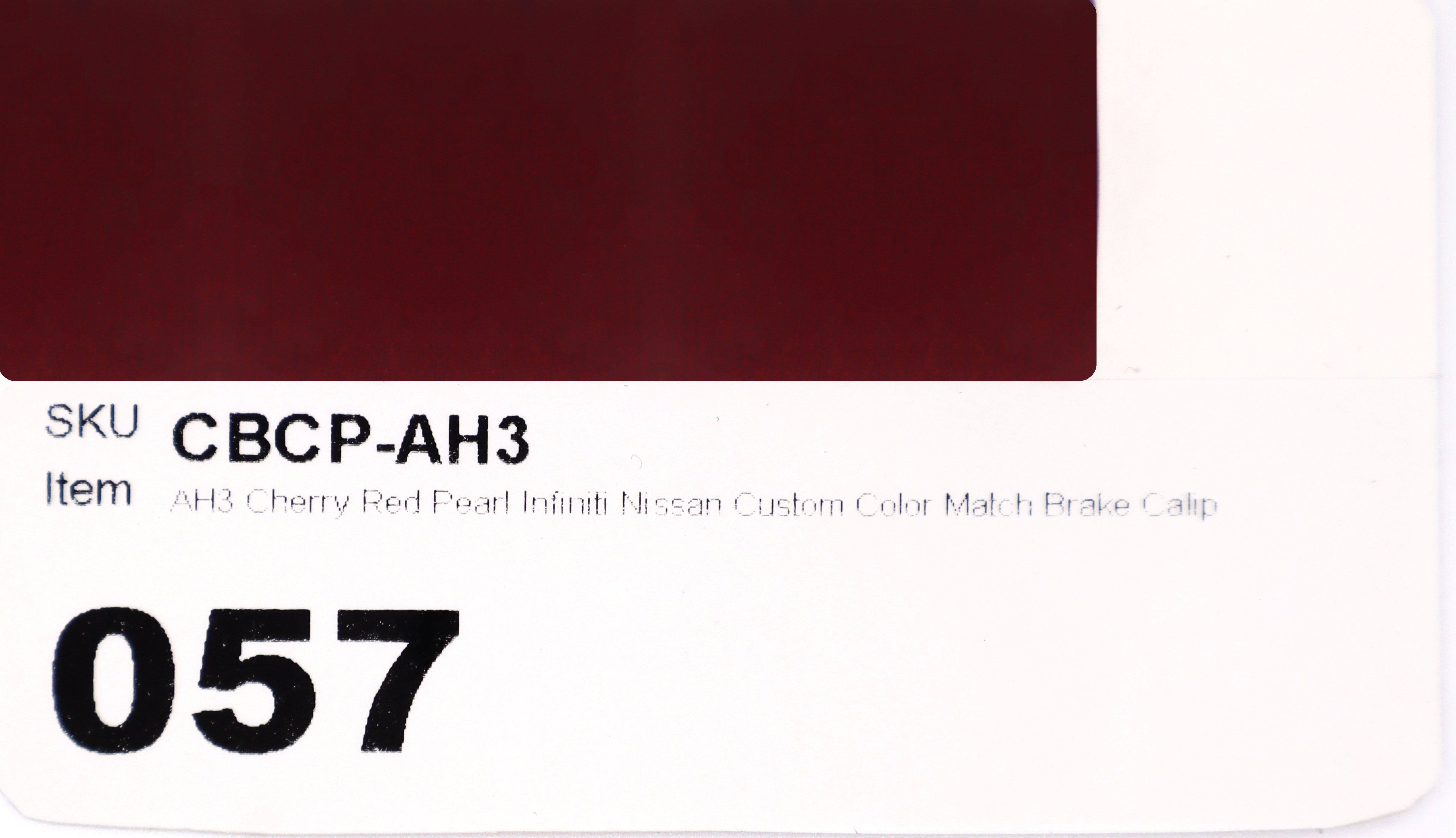 AH3 Cherry Red Pearl Infiniti Nissan Custom Color Match Brake Caliper Paint