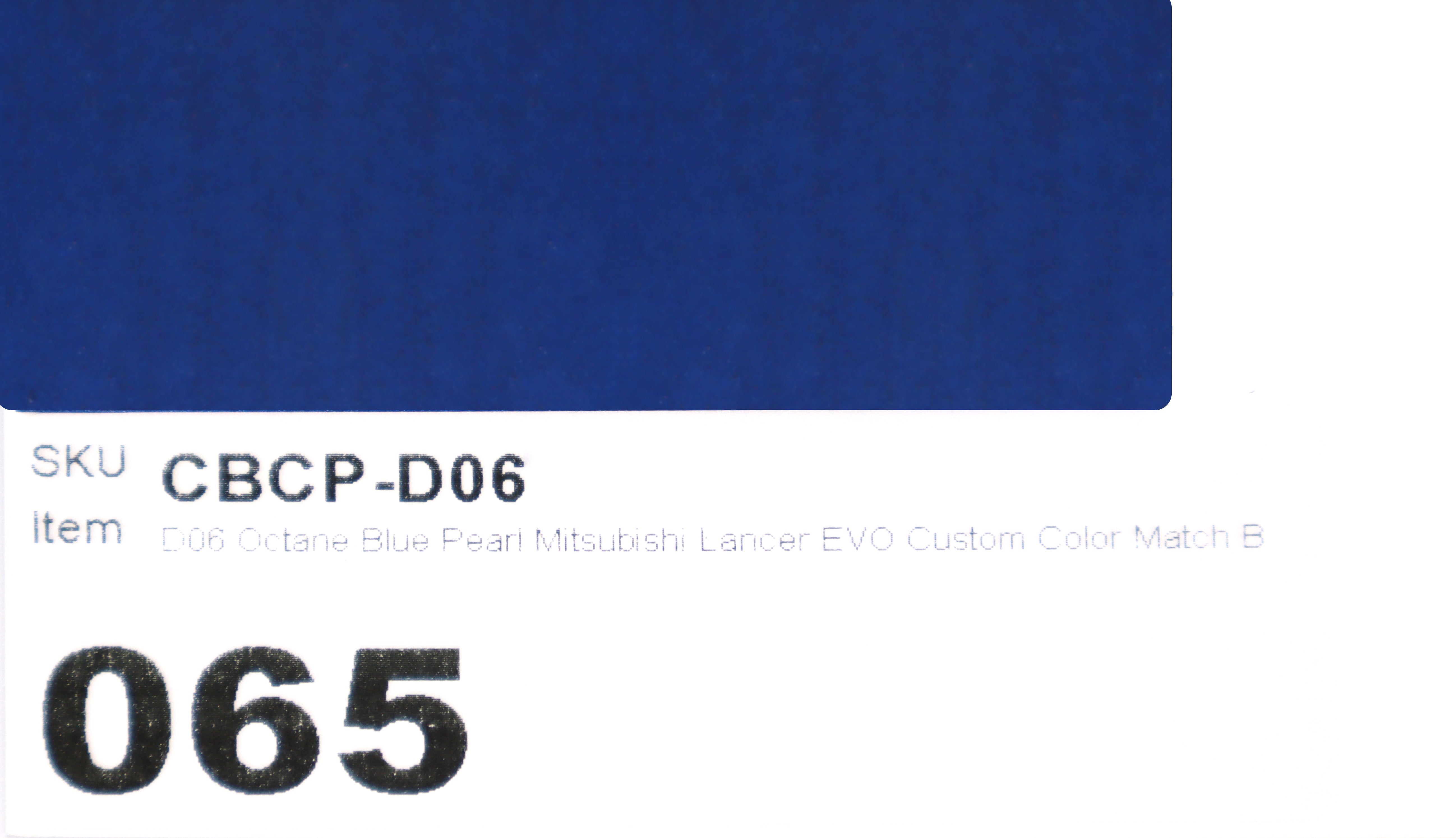 D06 Octane Blue Pearl Mitsubishi Lancer EVO Custom Color Match Brake Caliper Paint