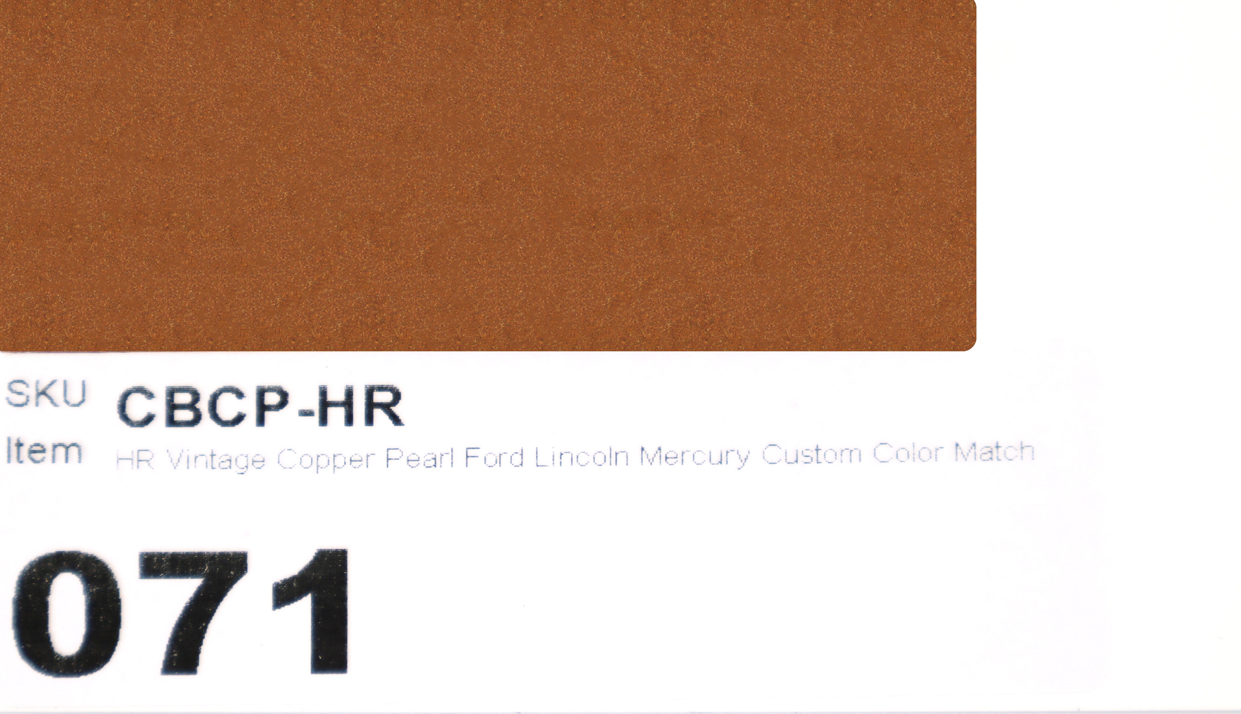 HR Vintage Copper Pearl Ford Lincoln Mercury Custom Color Match Brake Caliper Paint