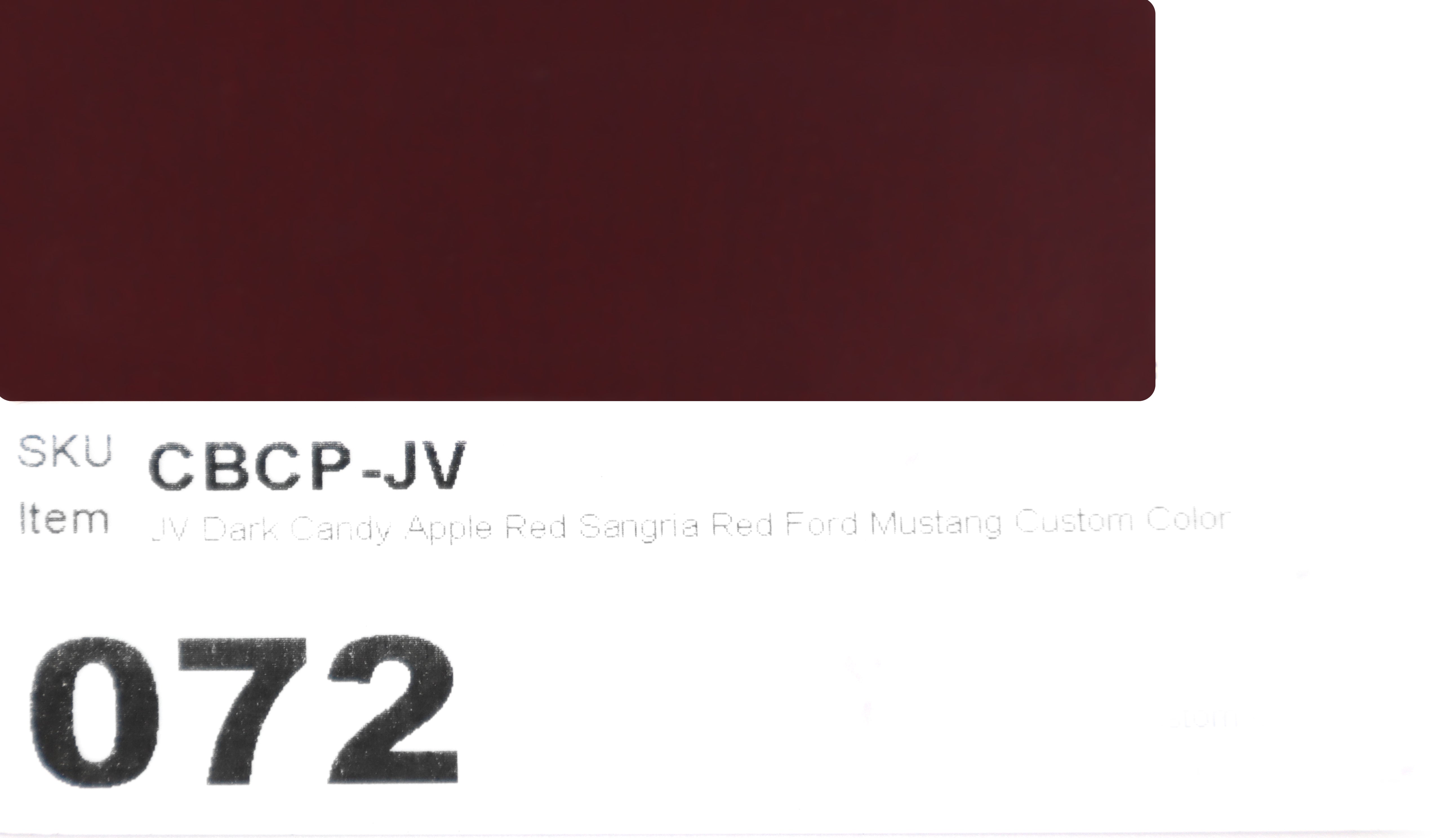 JV Dark Candy Apple Red Sangria Red Ford Mustang Custom Color Match Brake Caliper Paint