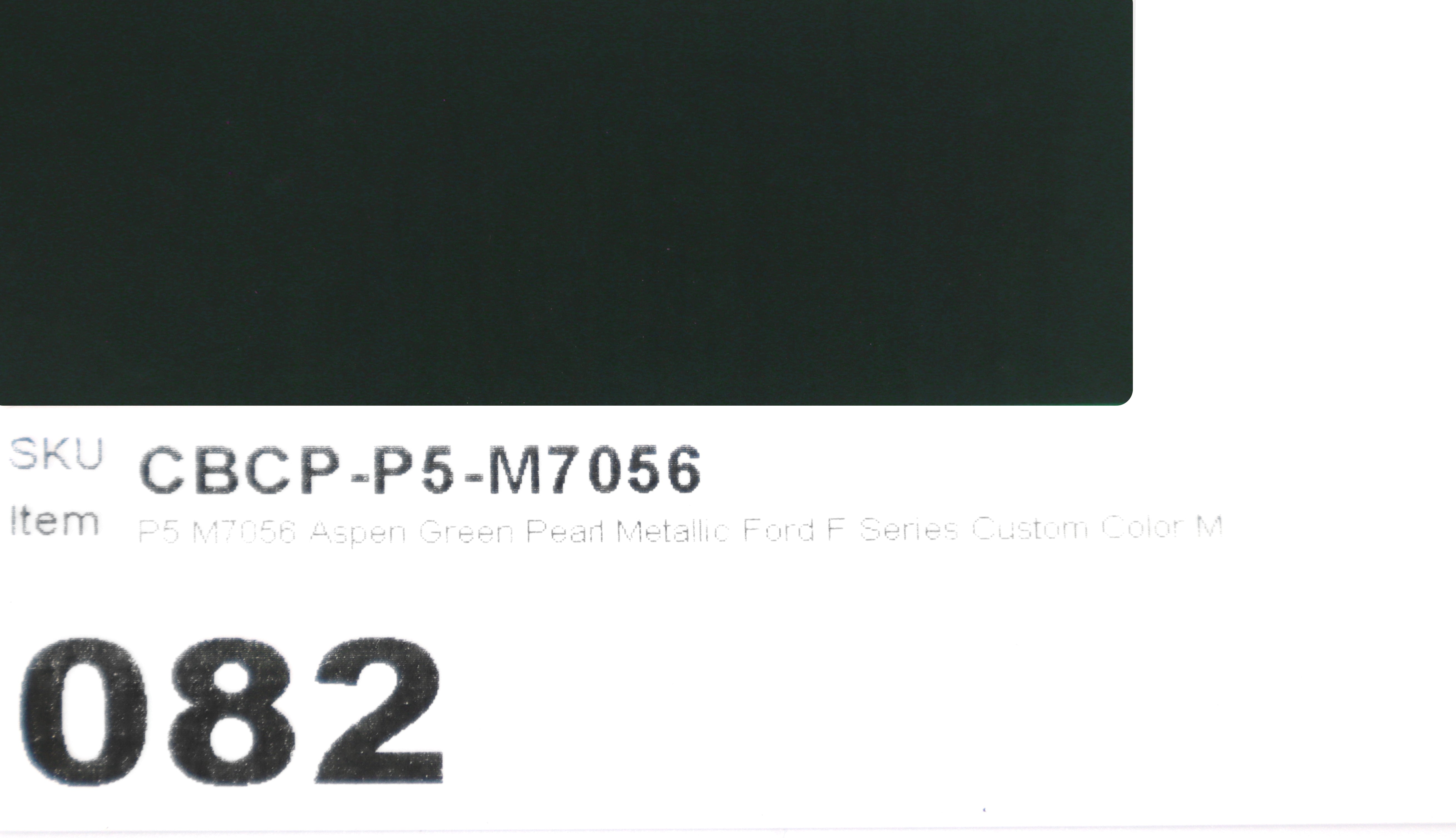 P5 M7056 Aspen Green Pearl Metallic Ford F Series Custom Color Match Brake Caliper Paint