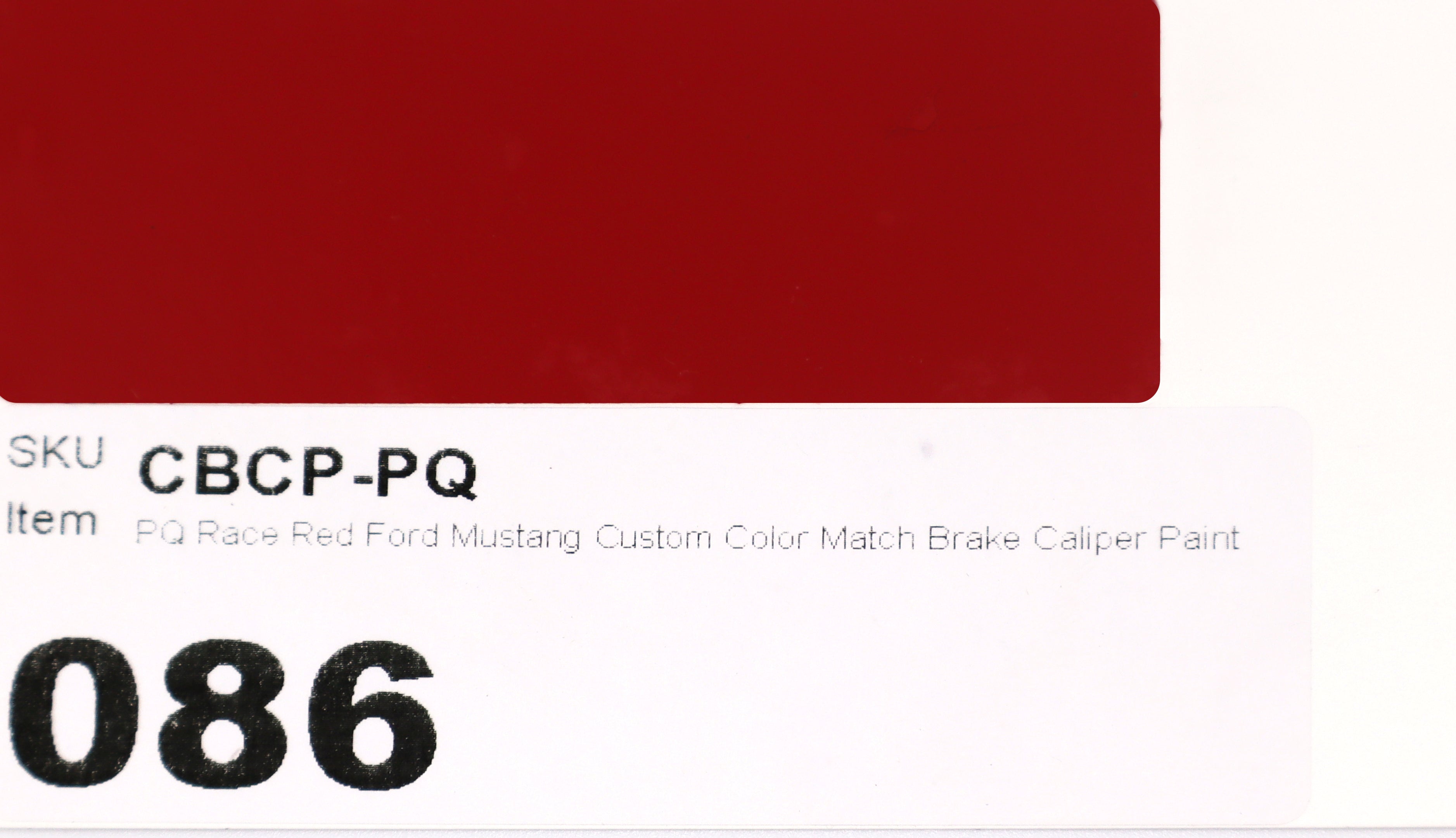 PQ Race Red Ford Mustang Custom Color Match Brake Caliper Paint