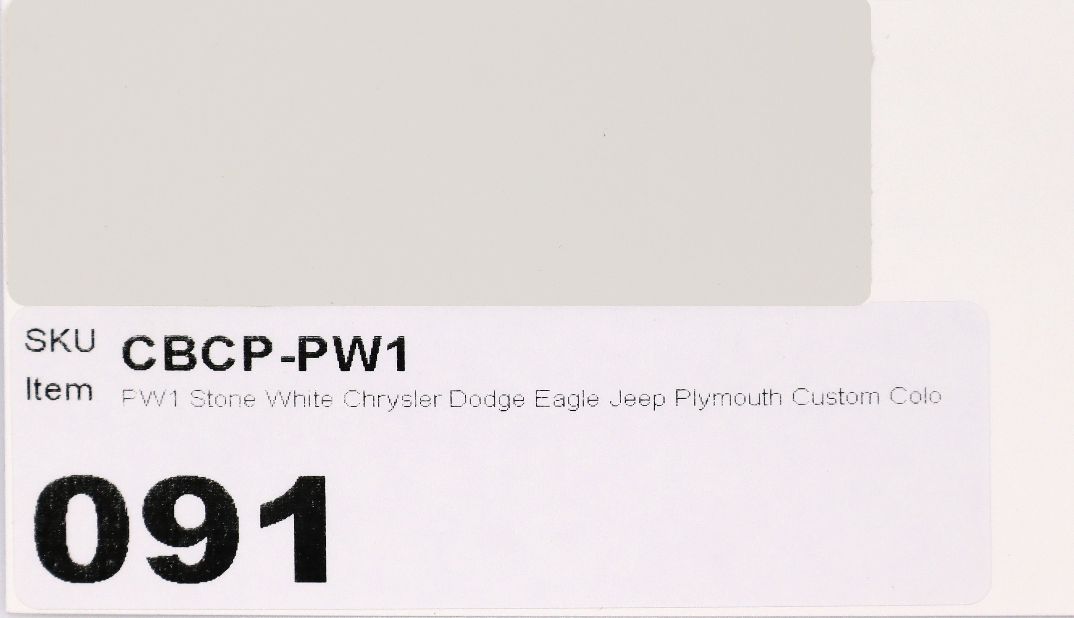 PW1 Stone White Chrysler Dodge Eagle Jeep Plymouth Custom Color Match Brake Caliper Paint