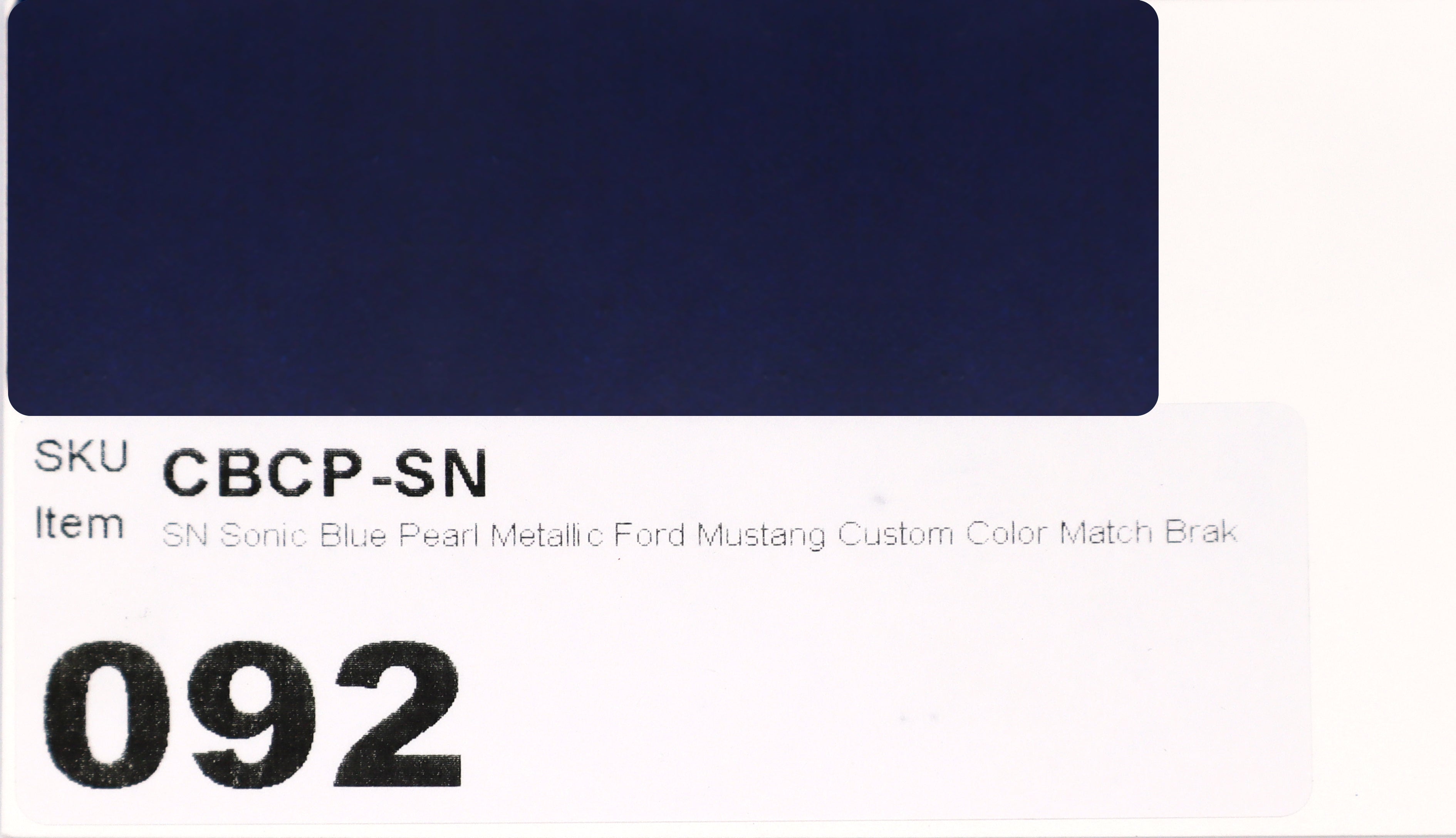 SN Sonic Blue Pearl Metallic Ford Mustang Custom Color Match Brake Caliper Paint