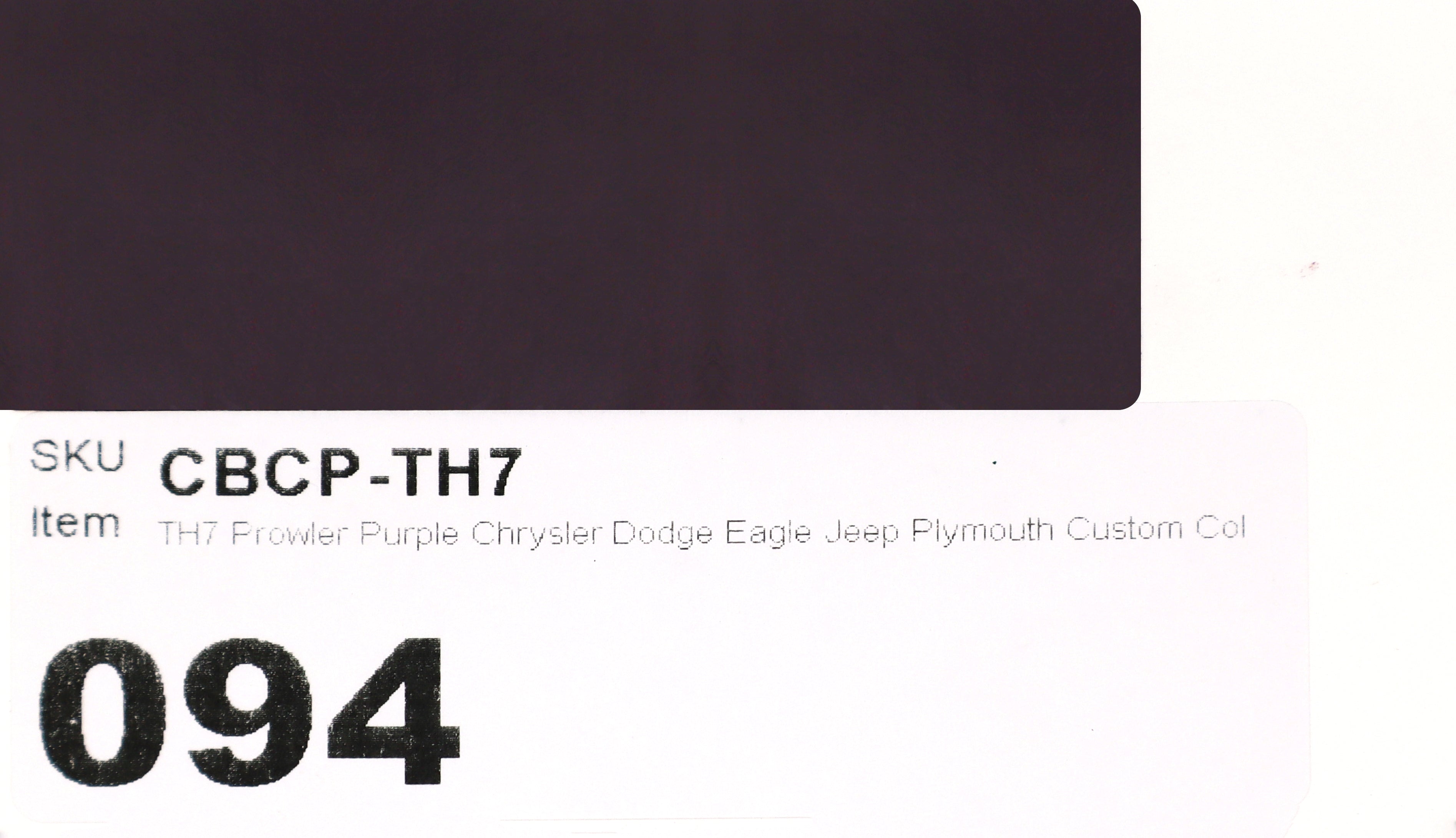 TH7 Prowler Purple Chrysler Dodge Eagle Jeep Plymouth Custom Color Match Brake Caliper Paint