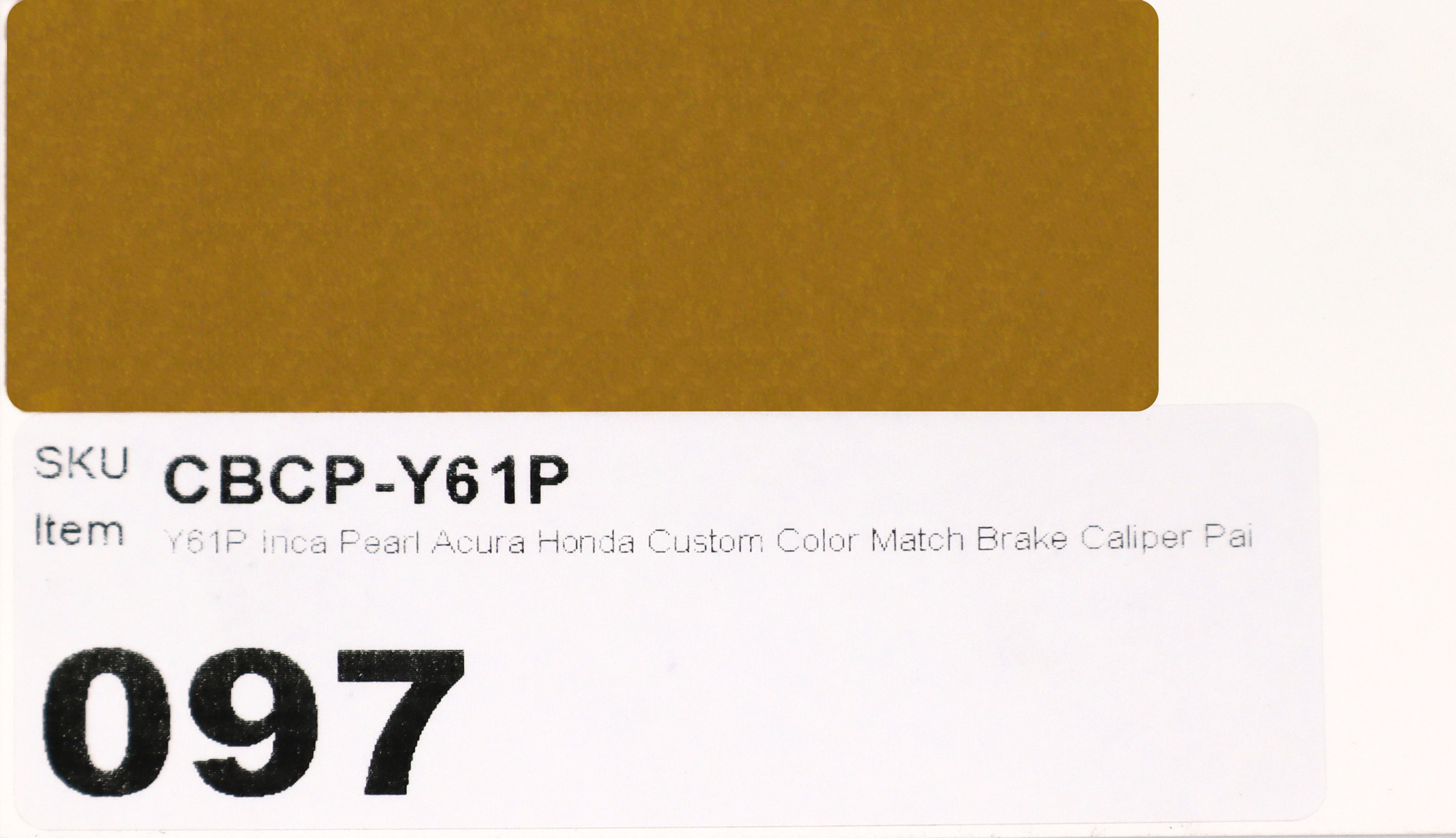 Y61P Inca Pearl Acura Honda Custom Color Match Brake Caliper Paint