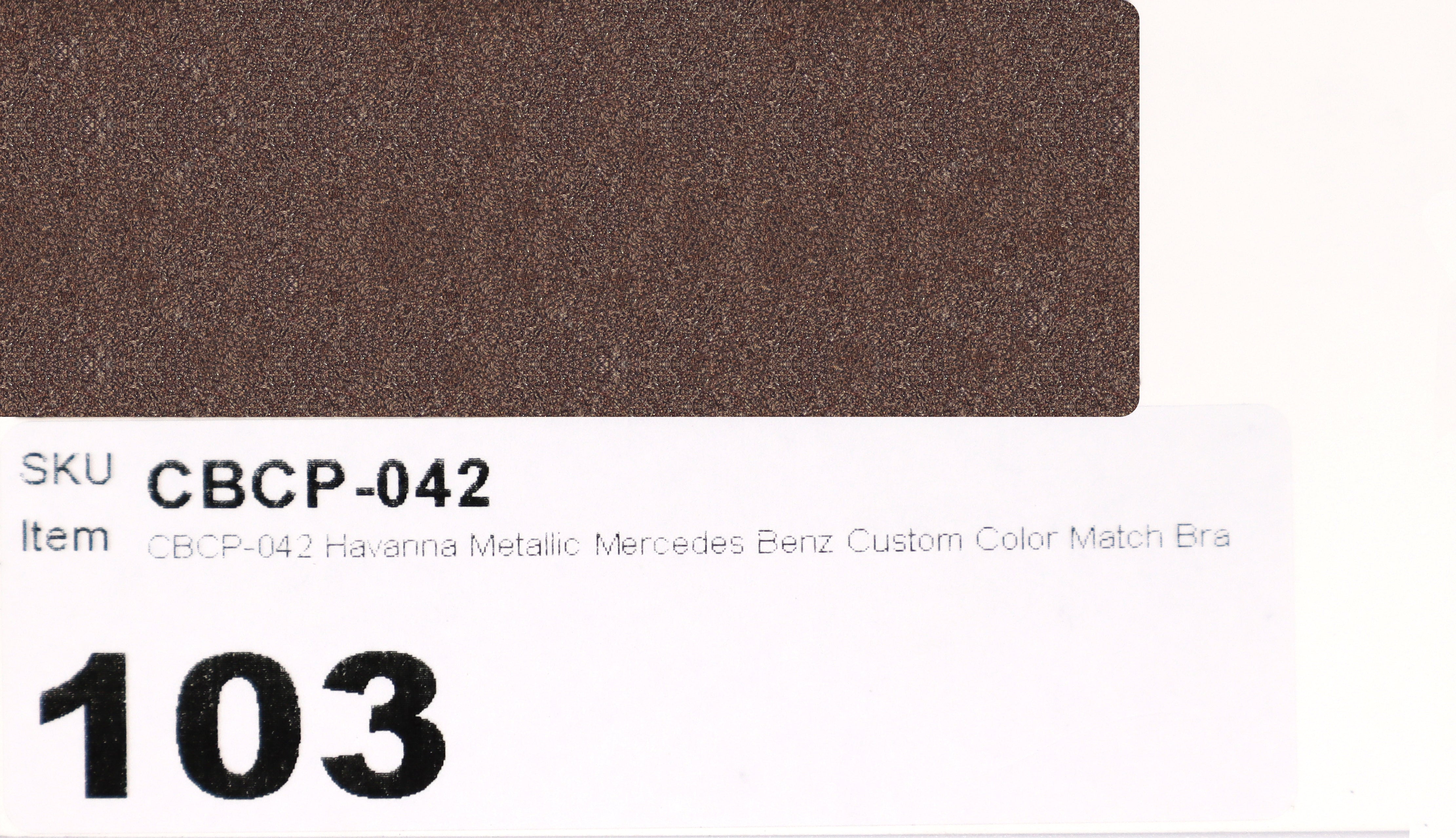 042 Havanna Metallic Mercedes Benz Custom Color Match Brake Caliper Paint