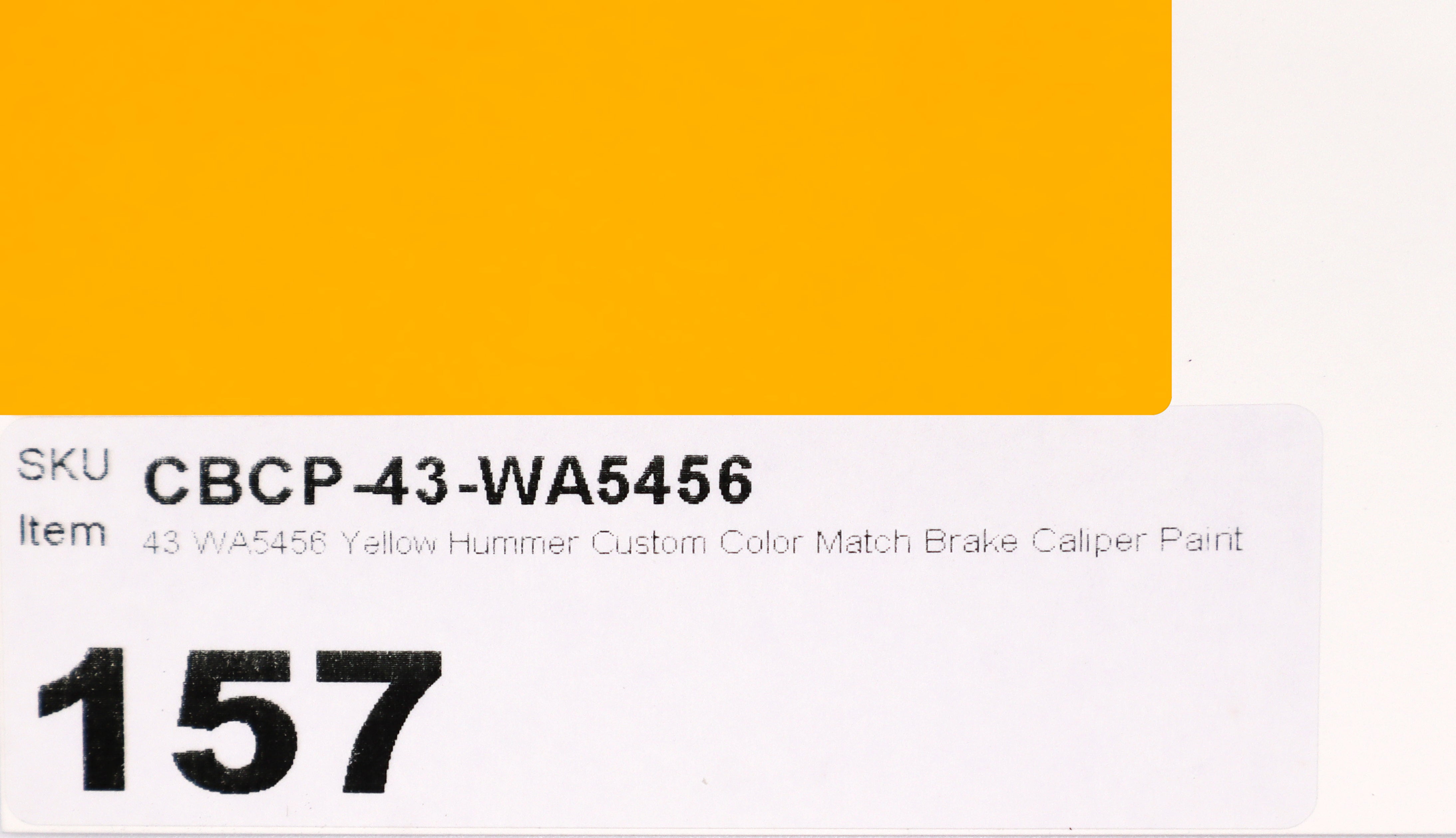 43 WA5456 Yellow Hummer Custom Color Match Brake Caliper Paint