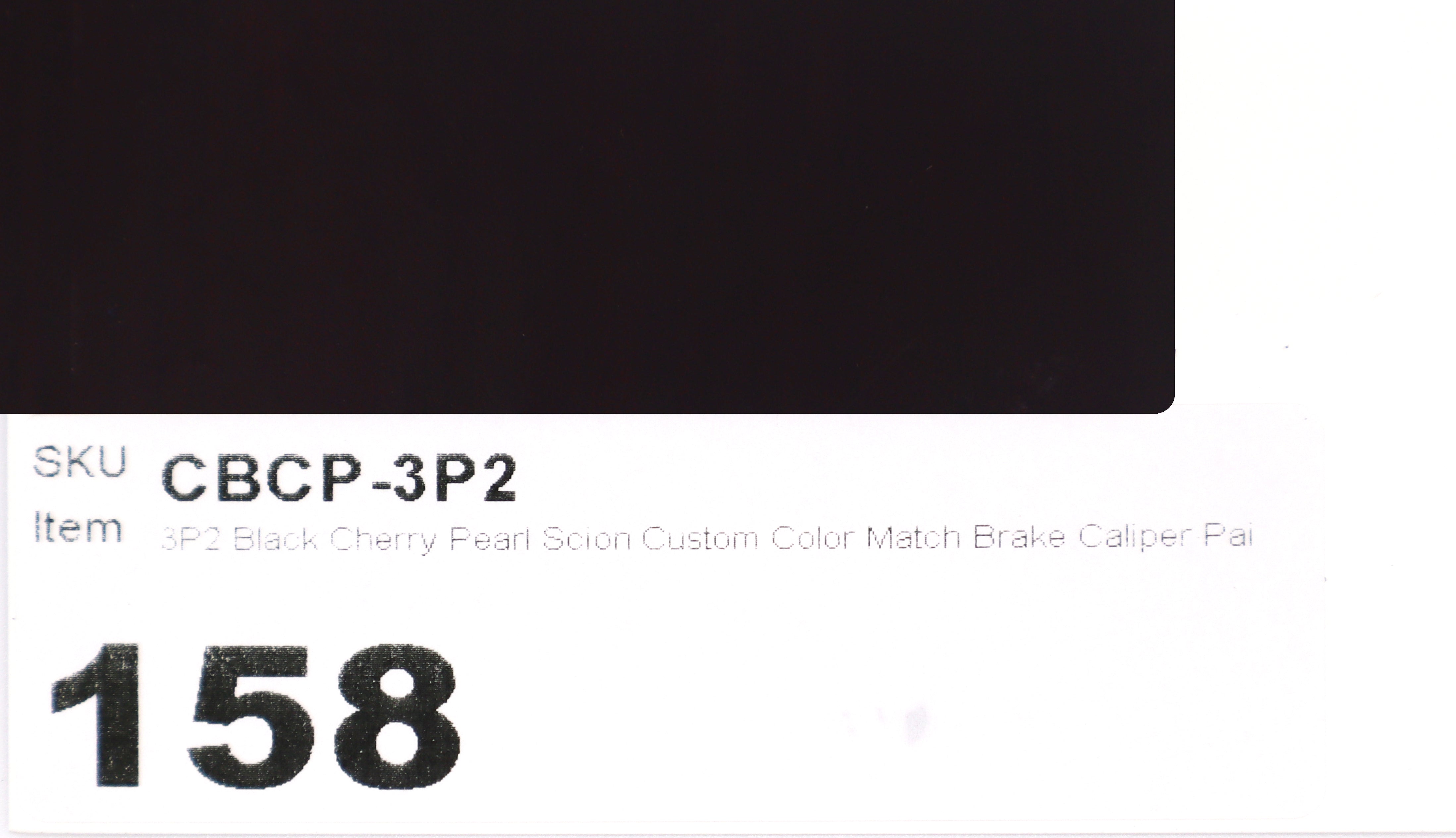 3P2 Black Cherry Pearl Scion Custom Color Match Brake Caliper Paint