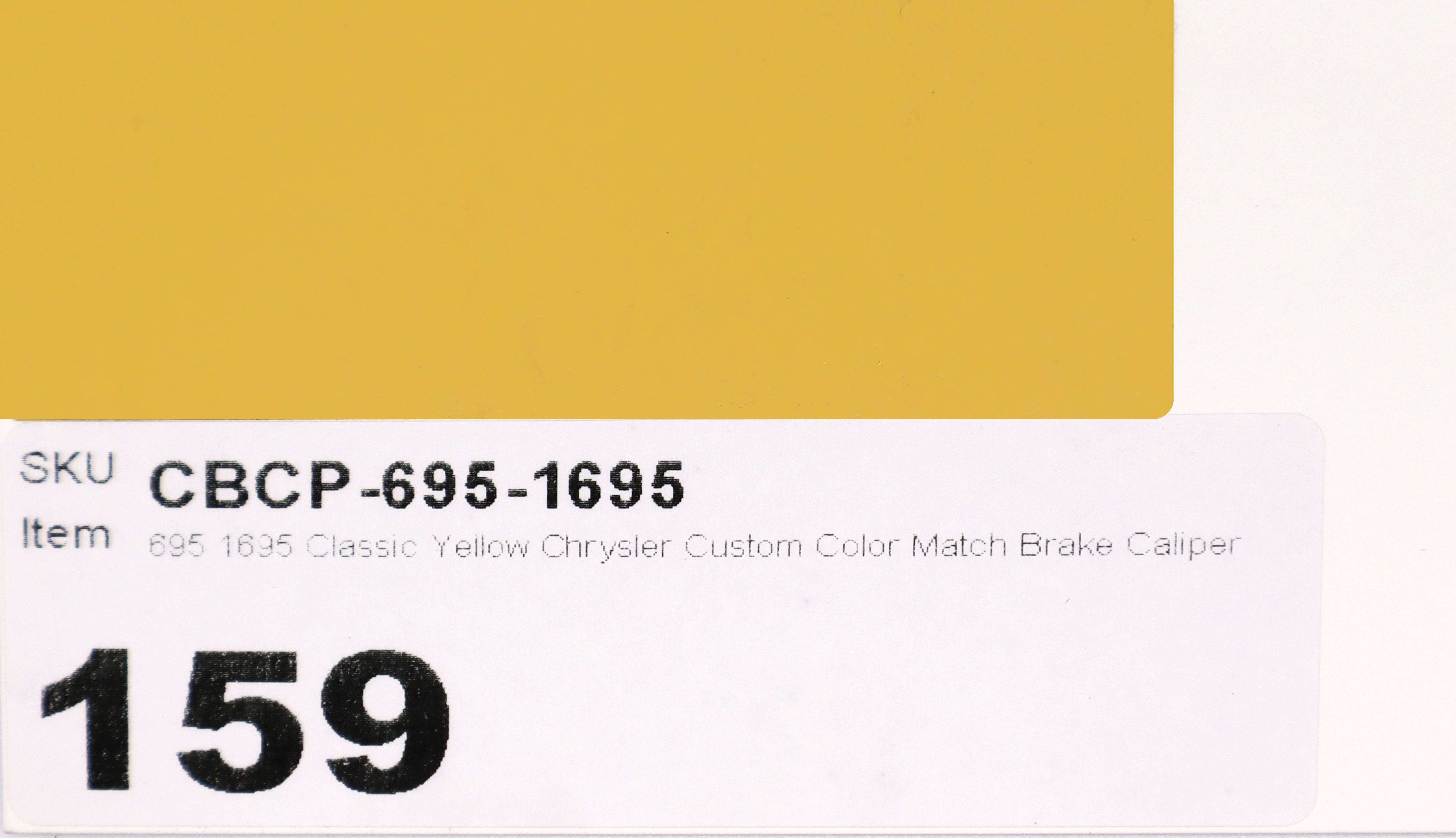 695 1695 Classic Yellow Chrysler Custom Color Match Brake Caliper Paint