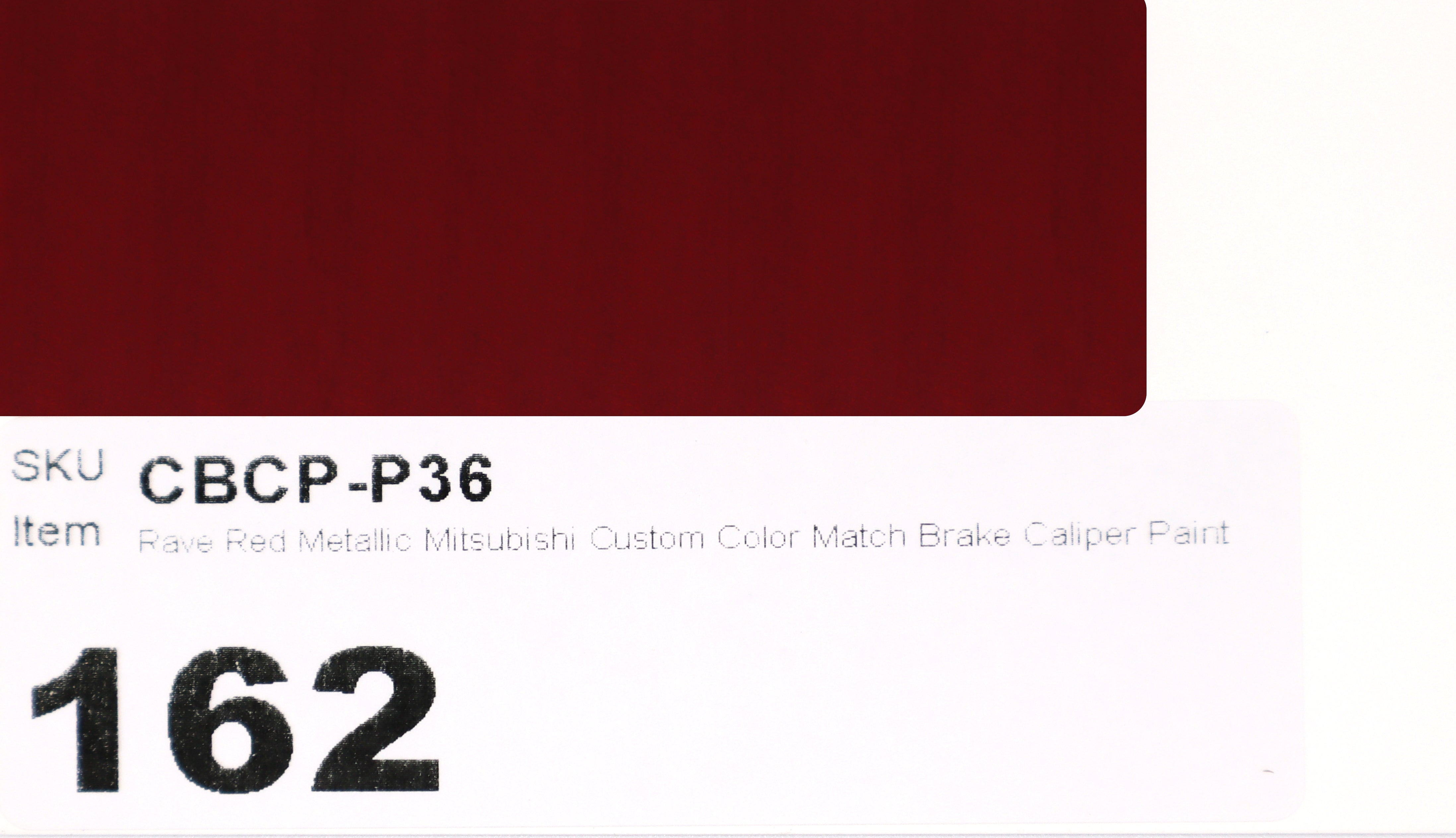 P36 Rave Red Metallic Mitsubishi Custom Color Match Brake Caliper Paint
