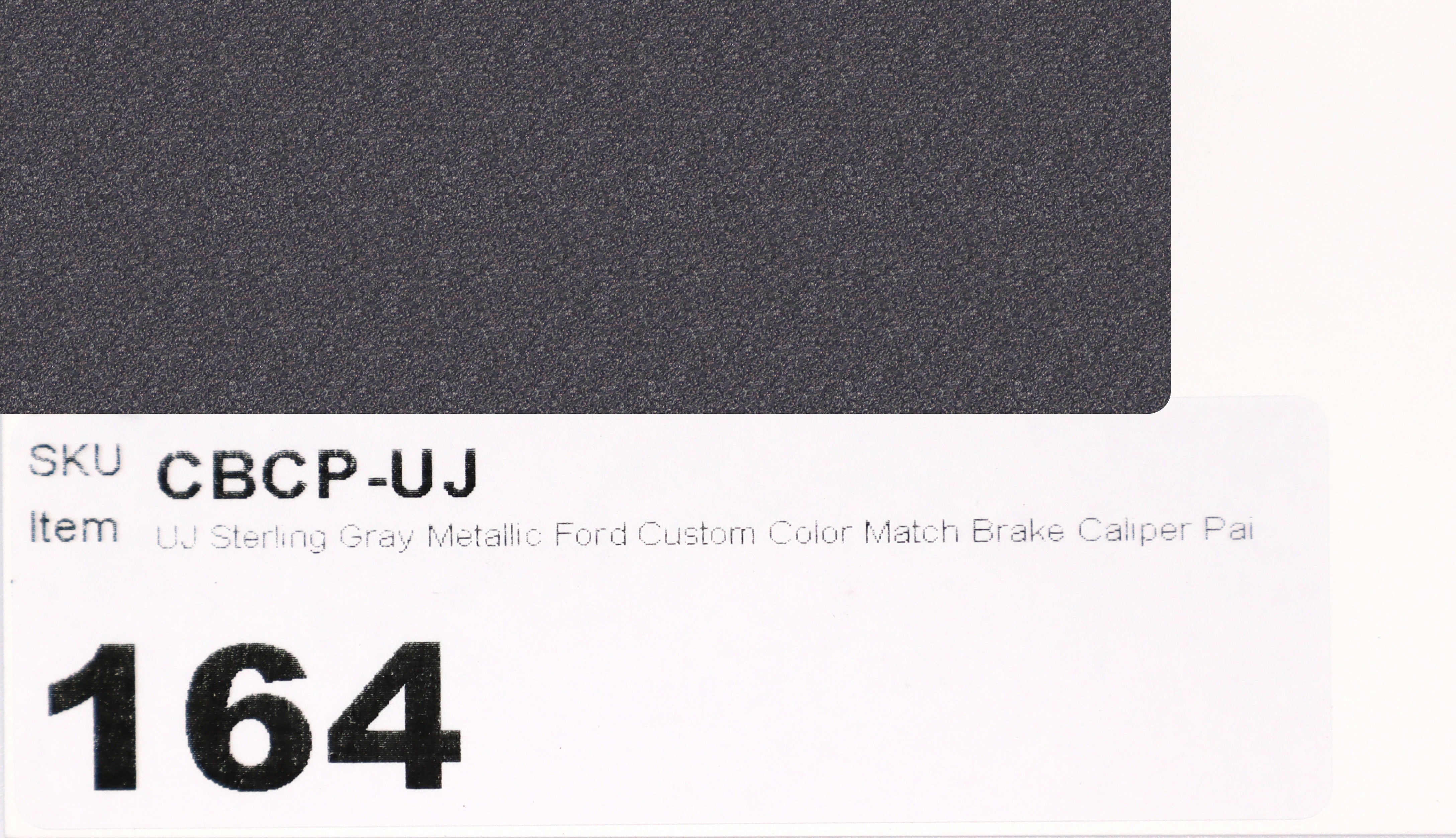 UJ Sterling Gray Metallic Ford Custom Color Match Brake Caliper Paint