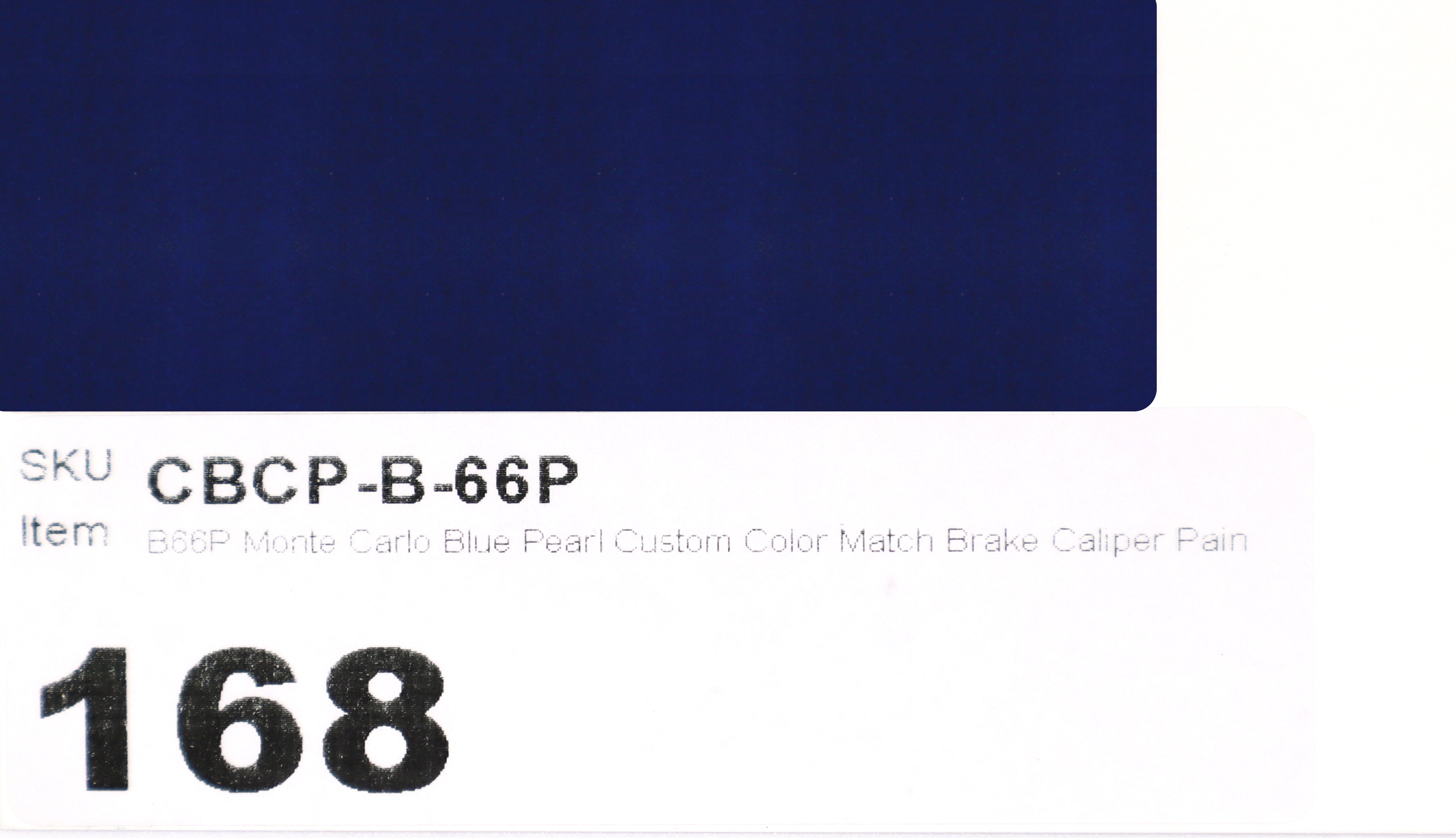 B66P Monte Carlo Blue Pearl Custom Color Match Brake Caliper Paint