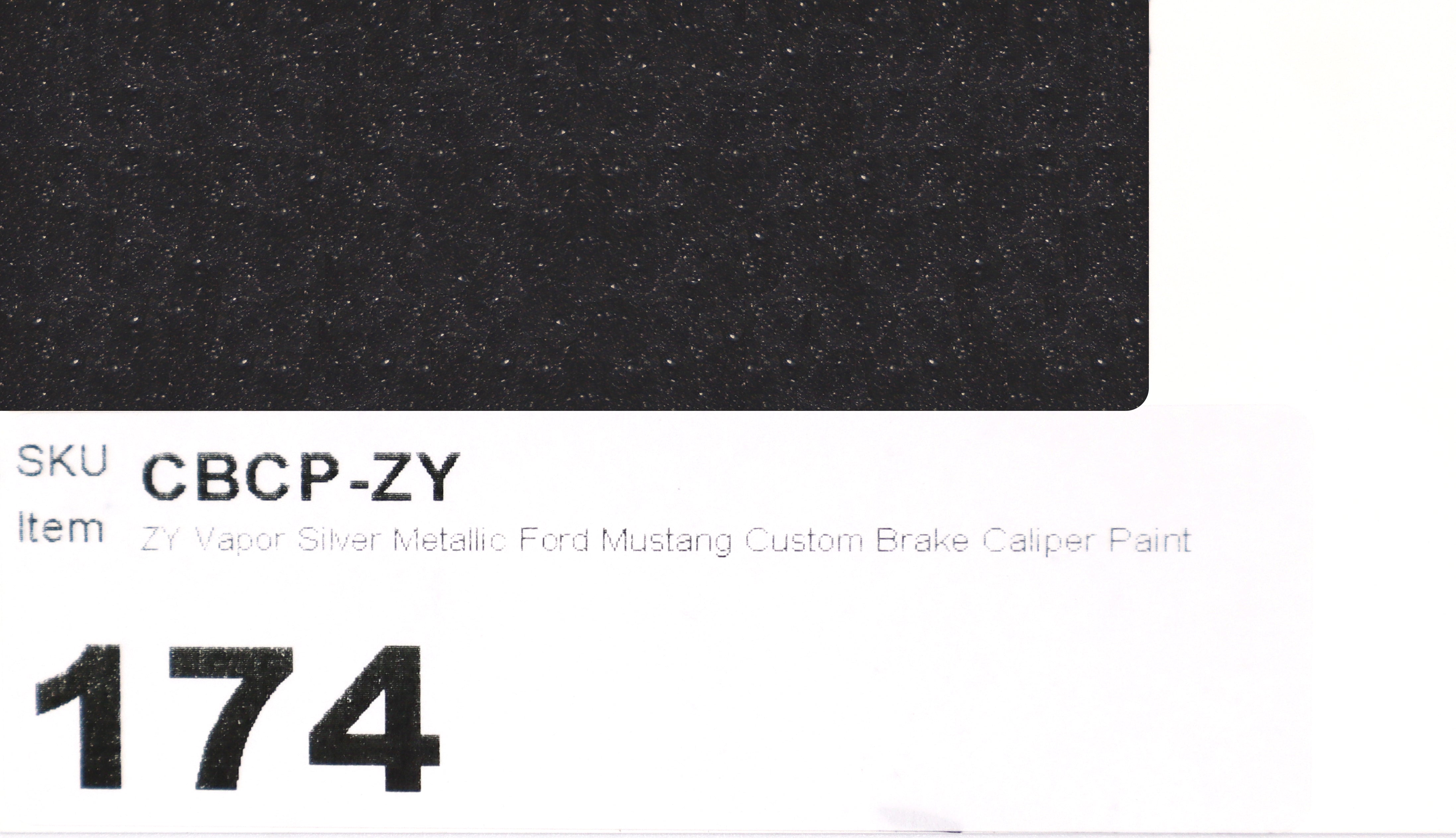 ZY Vapor Silver Metallic Ford Mustang Custom Brake Caliper Paint