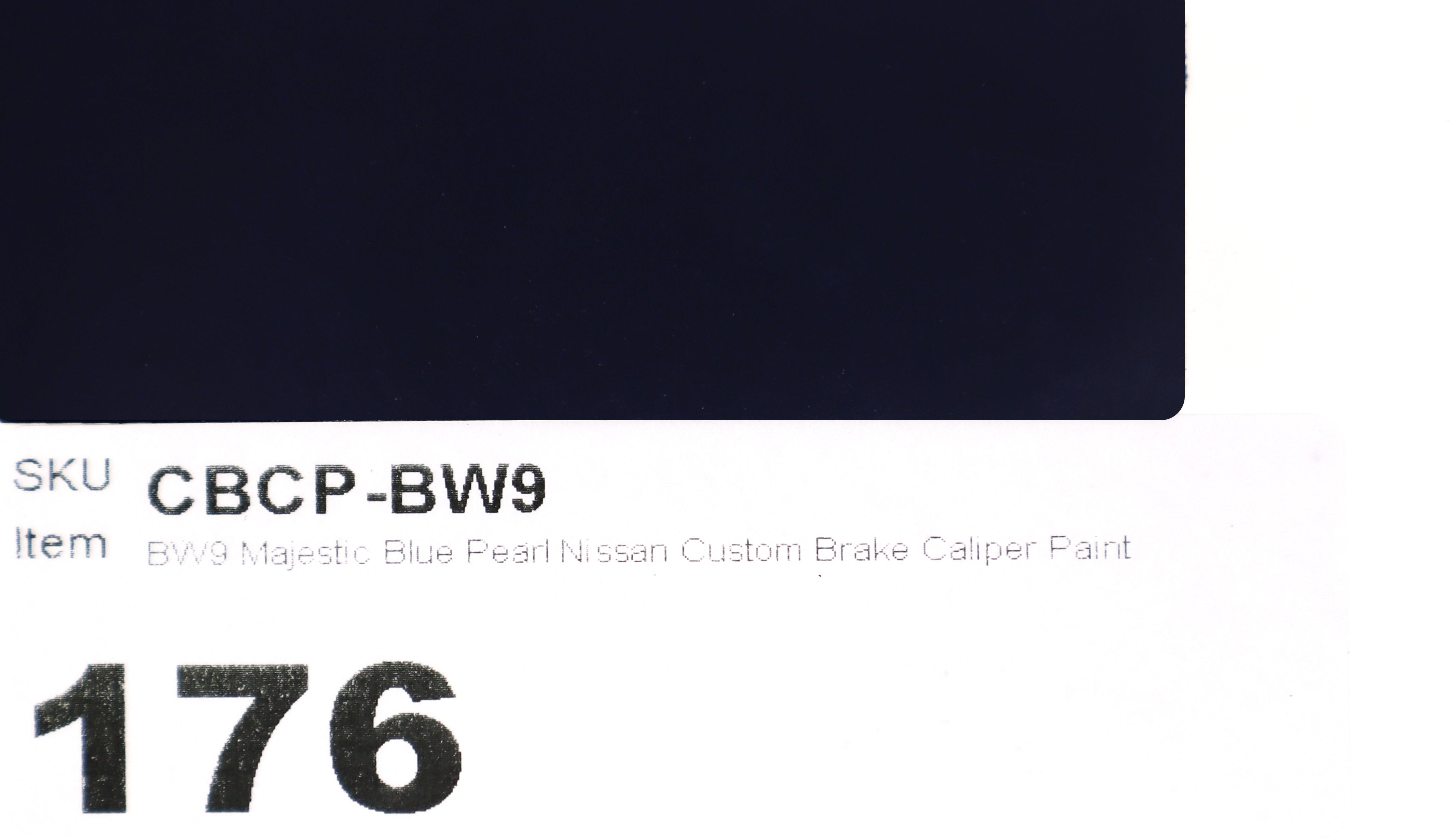 BW9 Majestic Blue Pearl Nissan Custom Brake Caliper Paint
