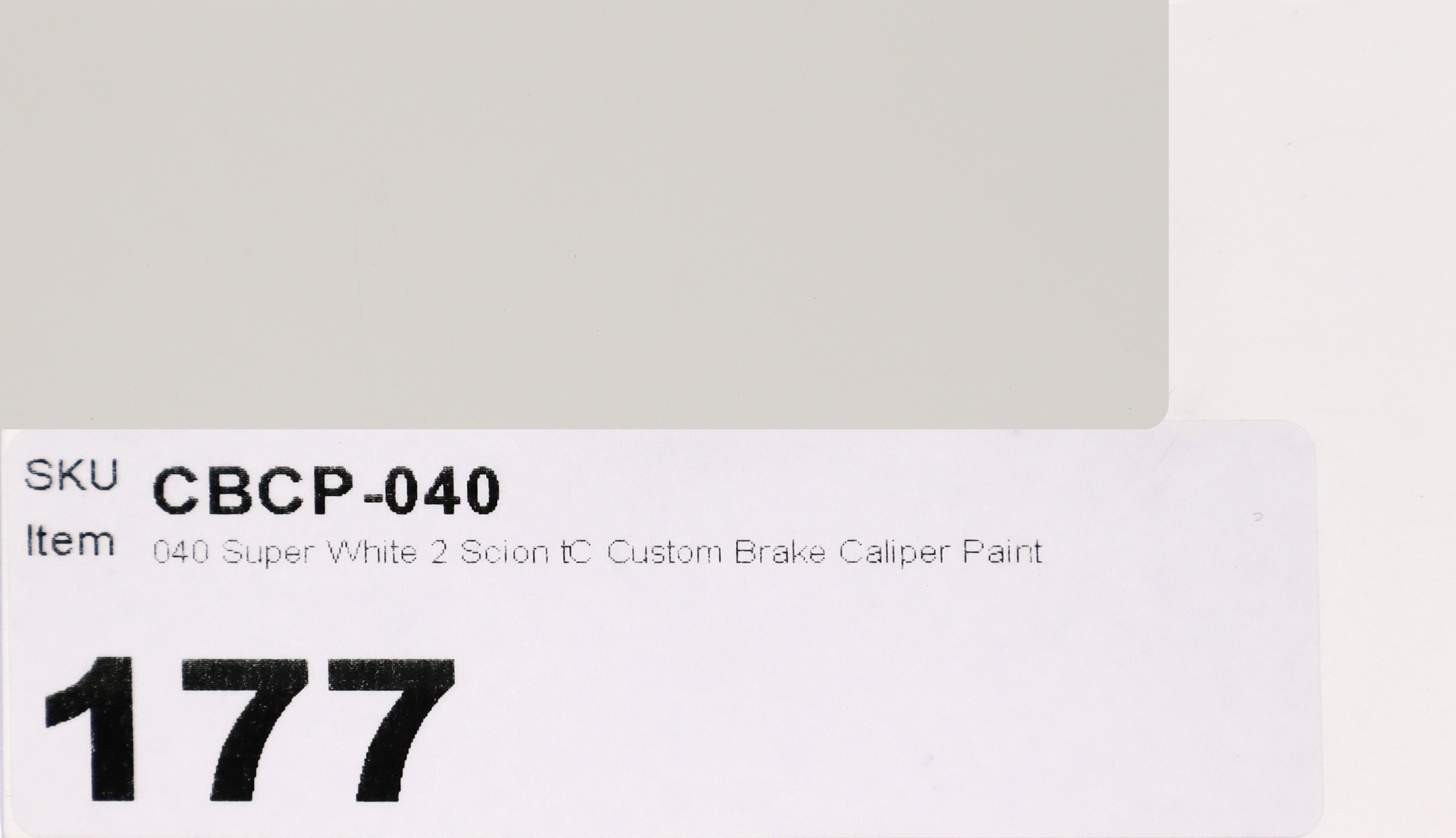 040 Super White 2 Scion tC Custom Brake Caliper Paint