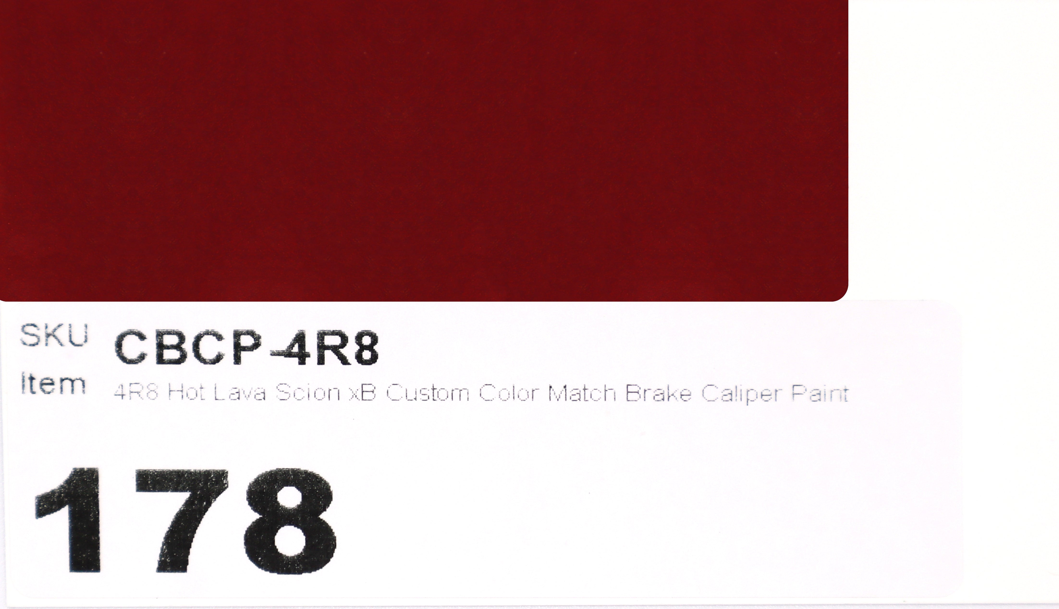 4R8 Hot Lava Scion xB Custom Brake Caliper Paint