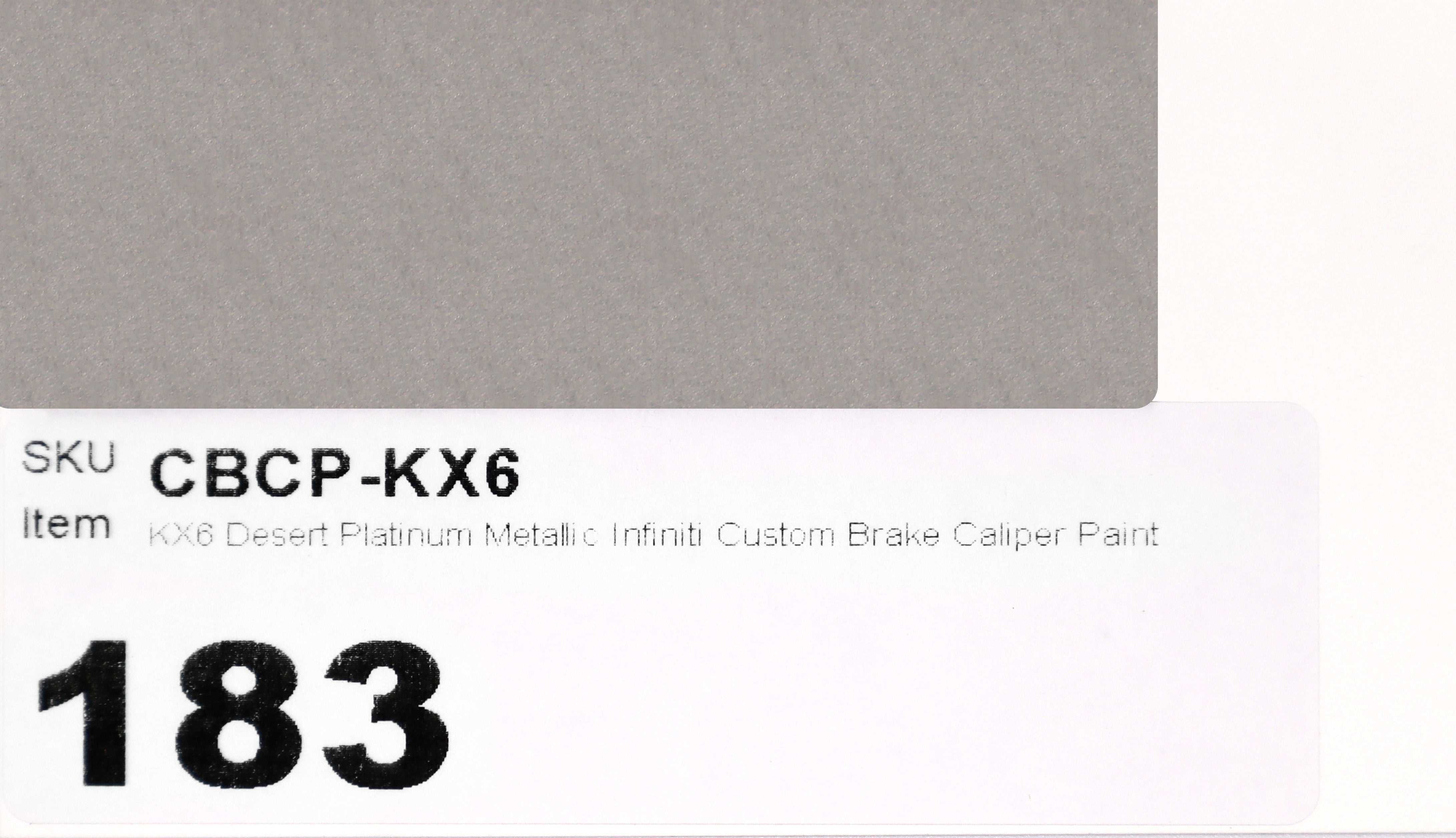 KX6 Desert Platinum Metallic Infiniti Custom Brake Caliper Paint