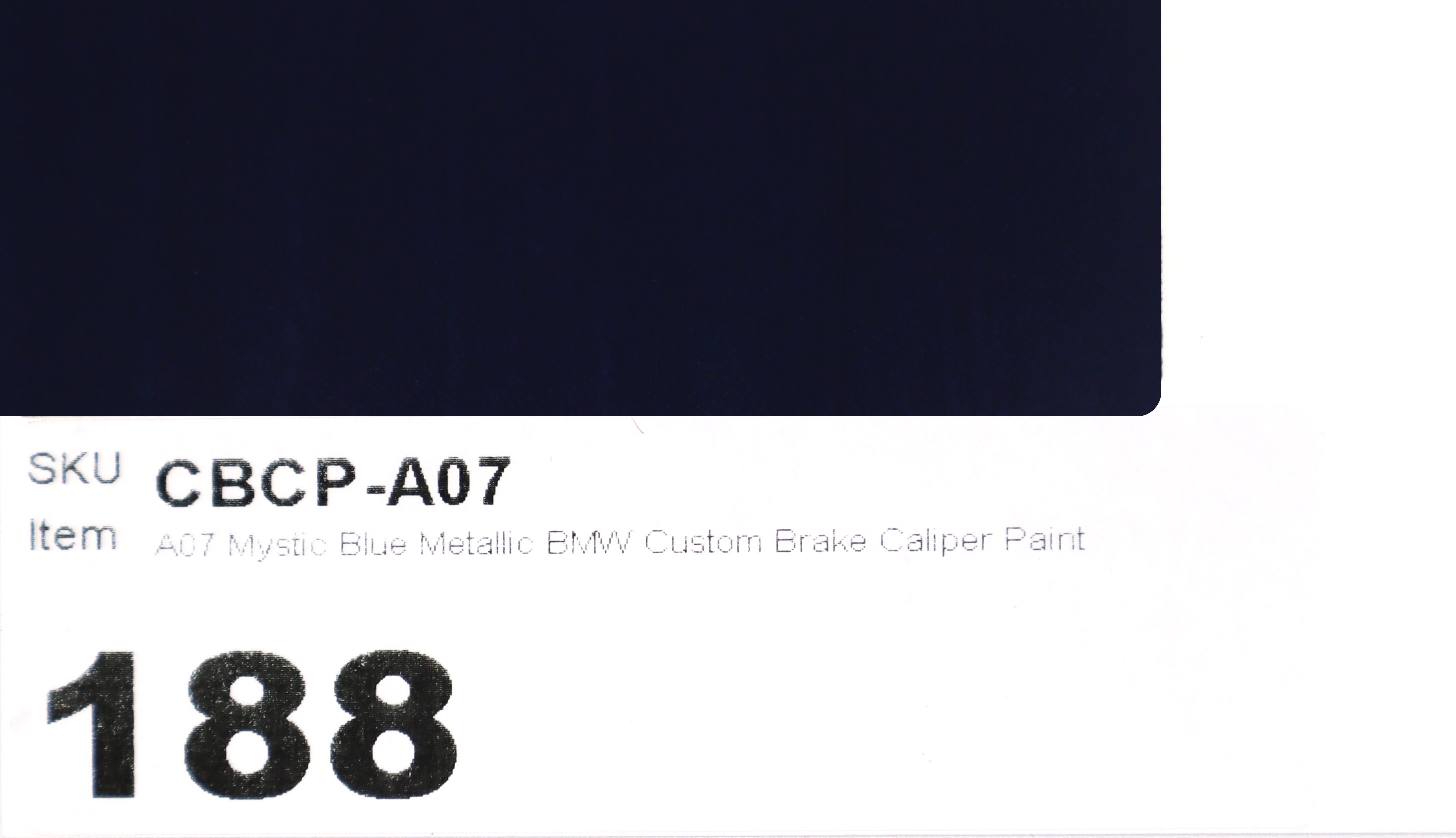 A07 Mystic Blue Metallic BMW Custom Brake Caliper Paint