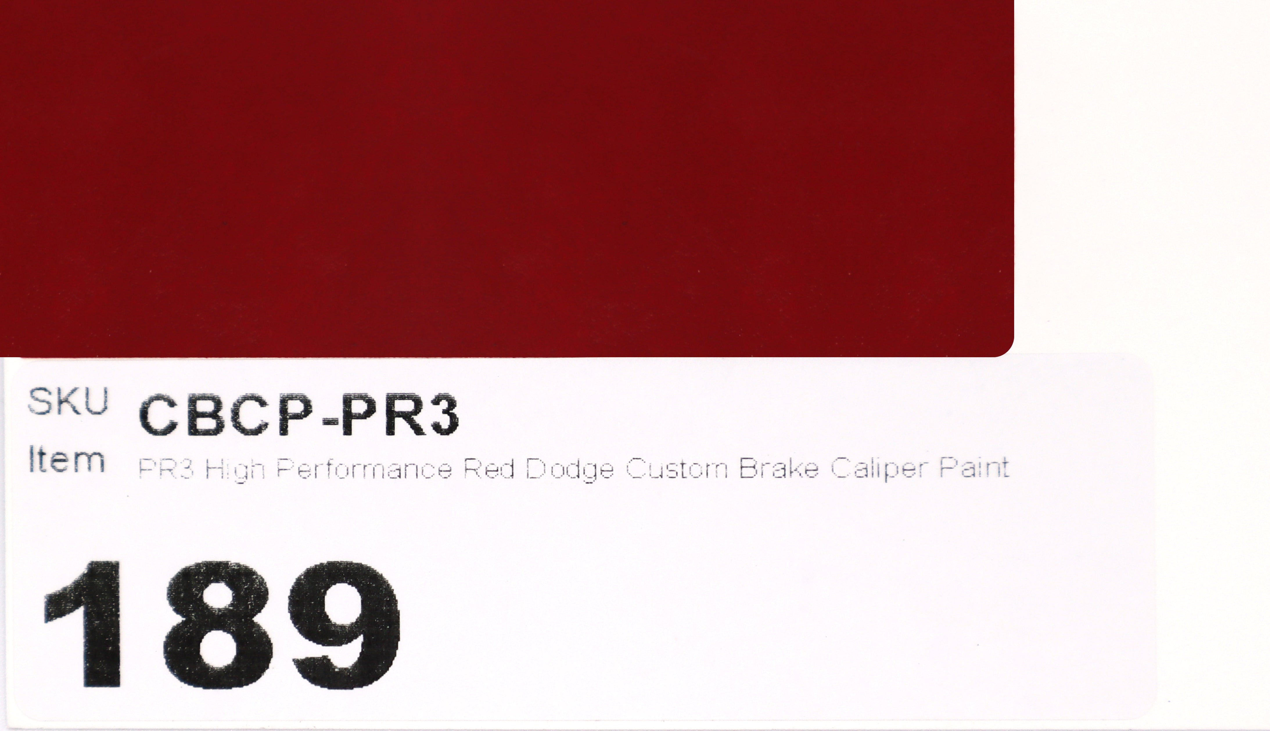 PR3 High Performance Red Dodge Custom Brake Caliper Paint
