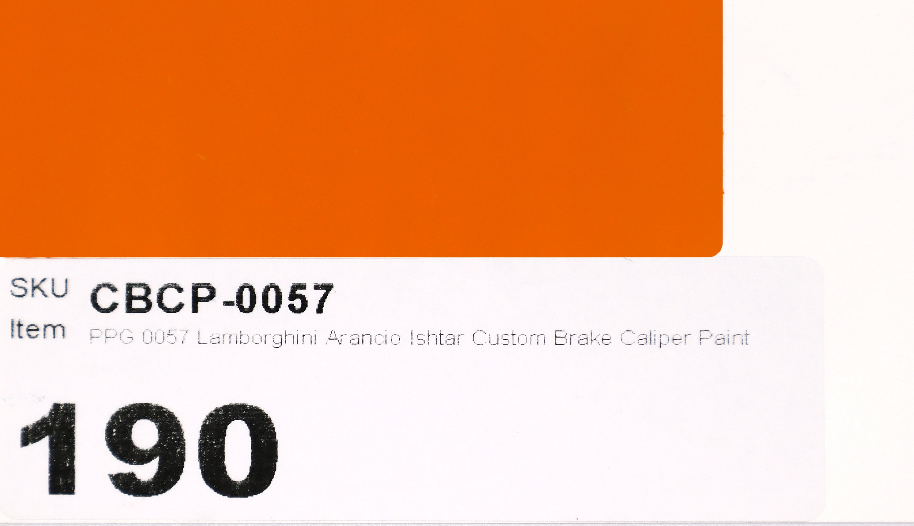 PPG 0057 Lamborghini Arancio Ishtar Custom Brake Caliper Paint