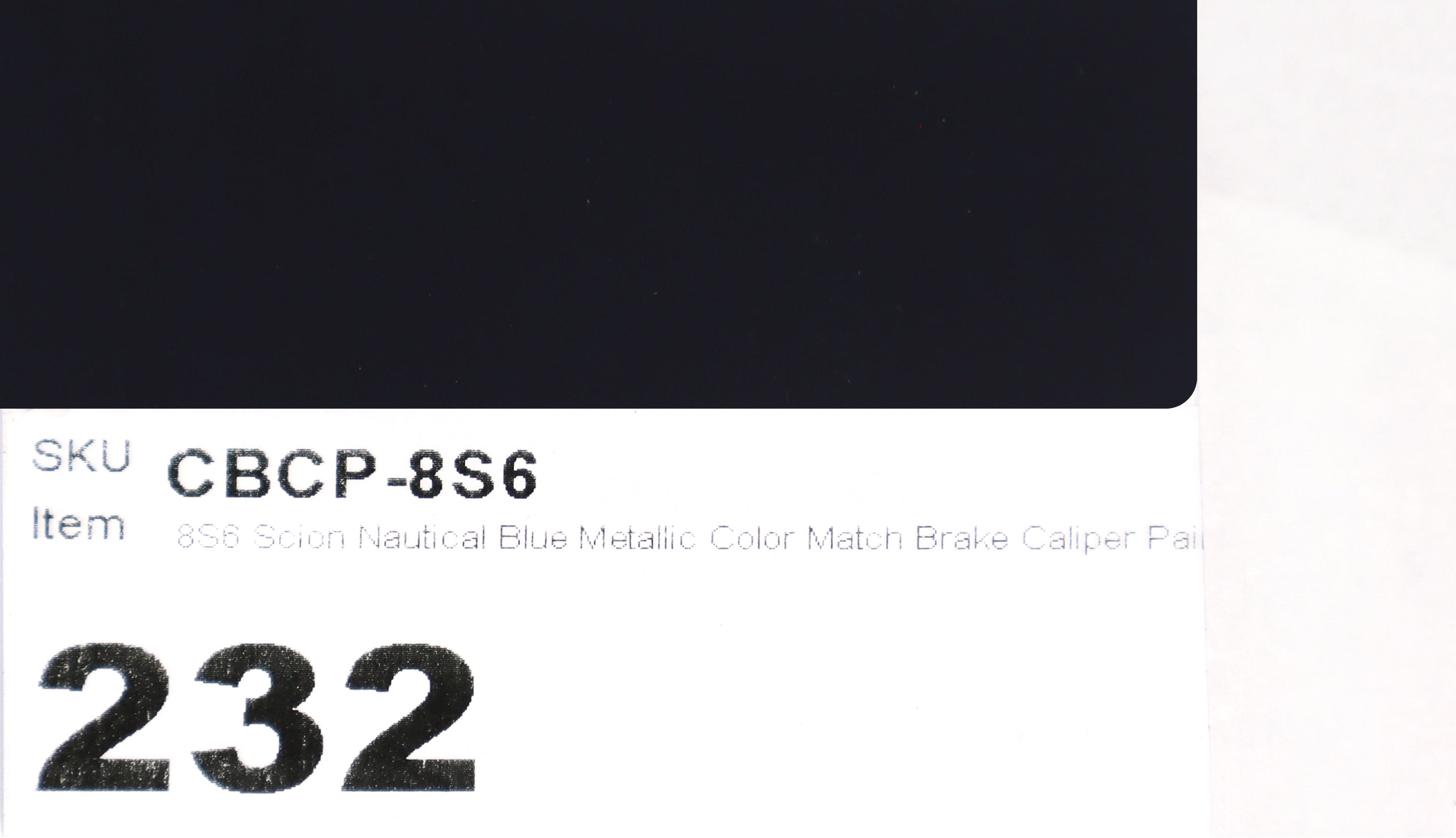 8S6 Scion Nautical Blue Metallic Color Match Brake Caliper Paint