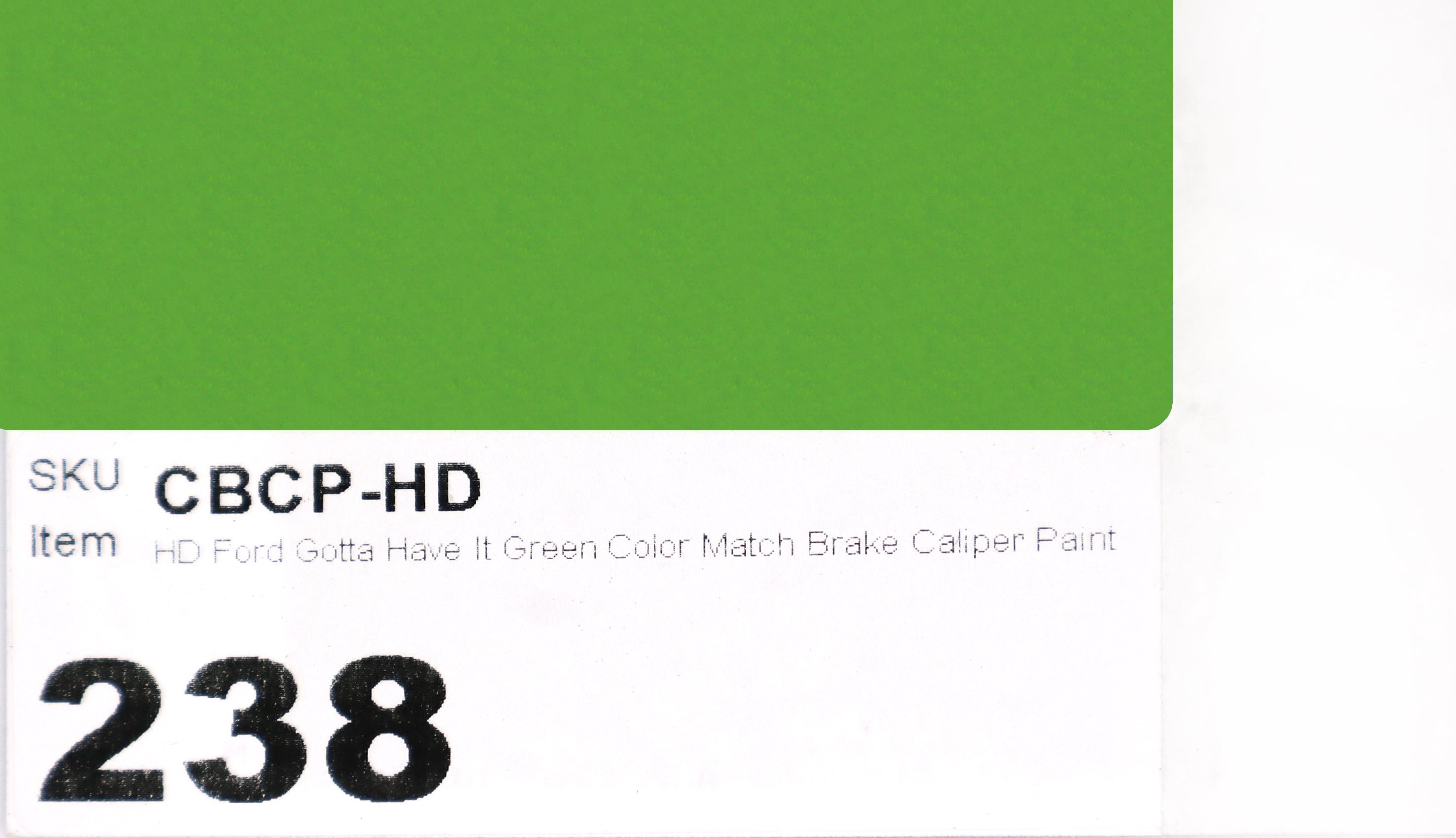 HD Ford Gotta Have It Green Color Match Brake Caliper Paint