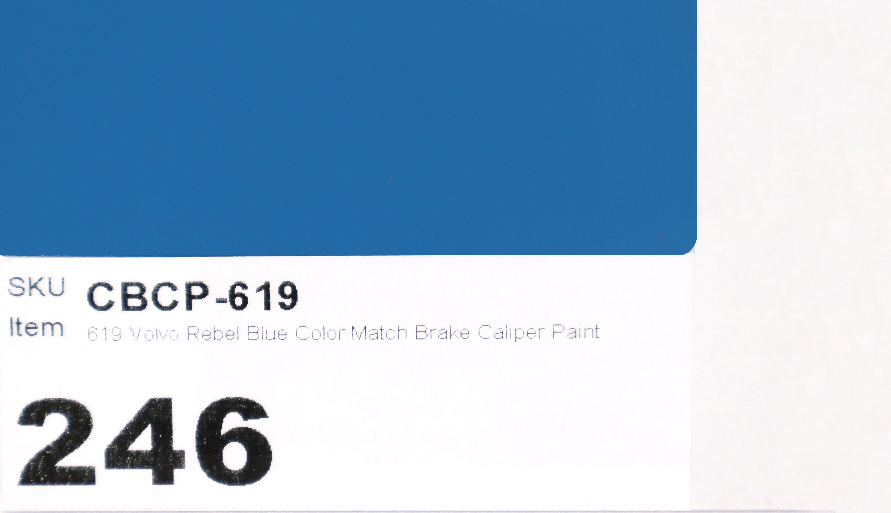 619 Volvo Rebel Blue Color Match Brake Caliper Paint