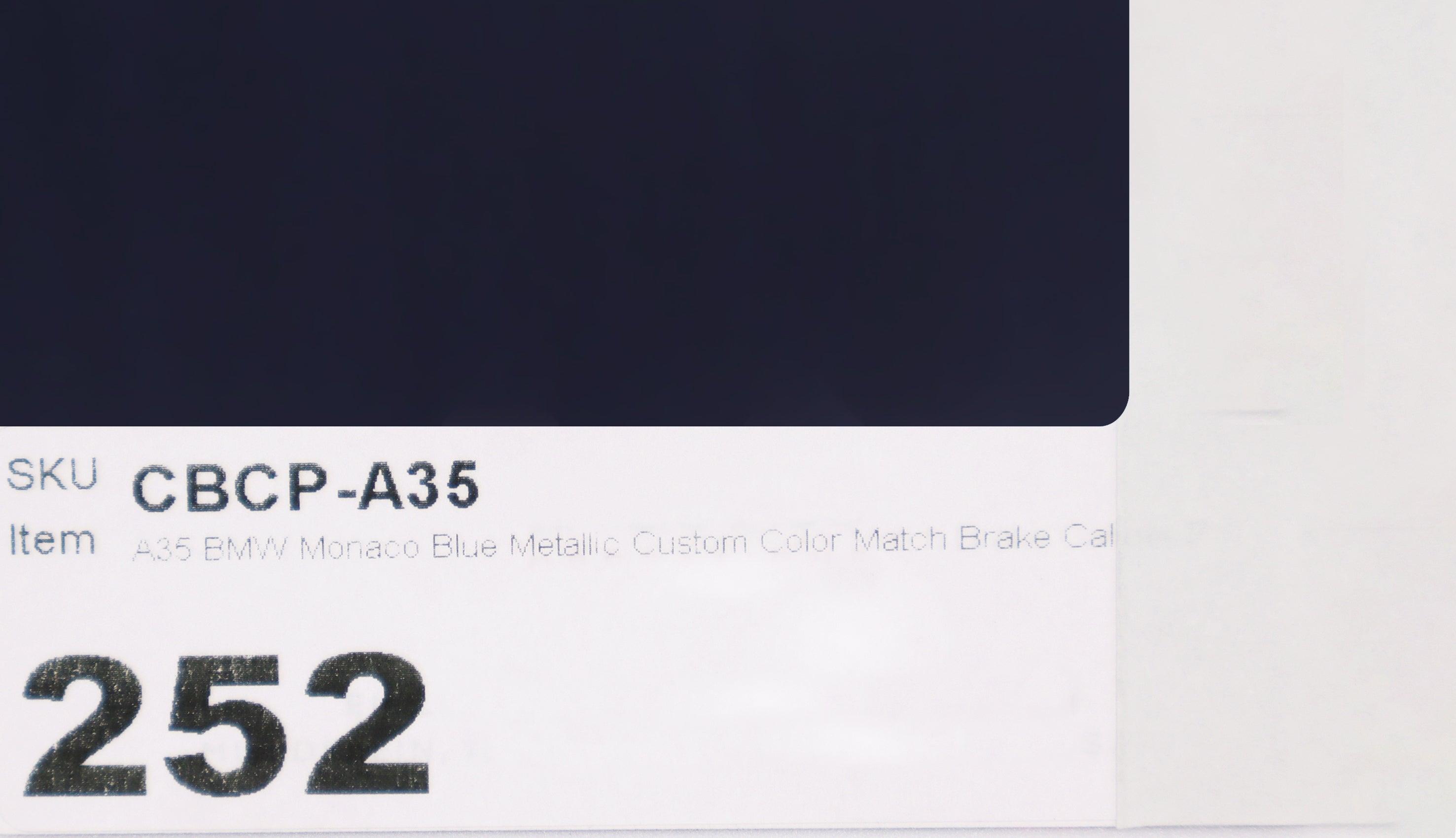 A35 BMW Monaco Blue Metallic Custom Color Brake Caliper Paint Kit