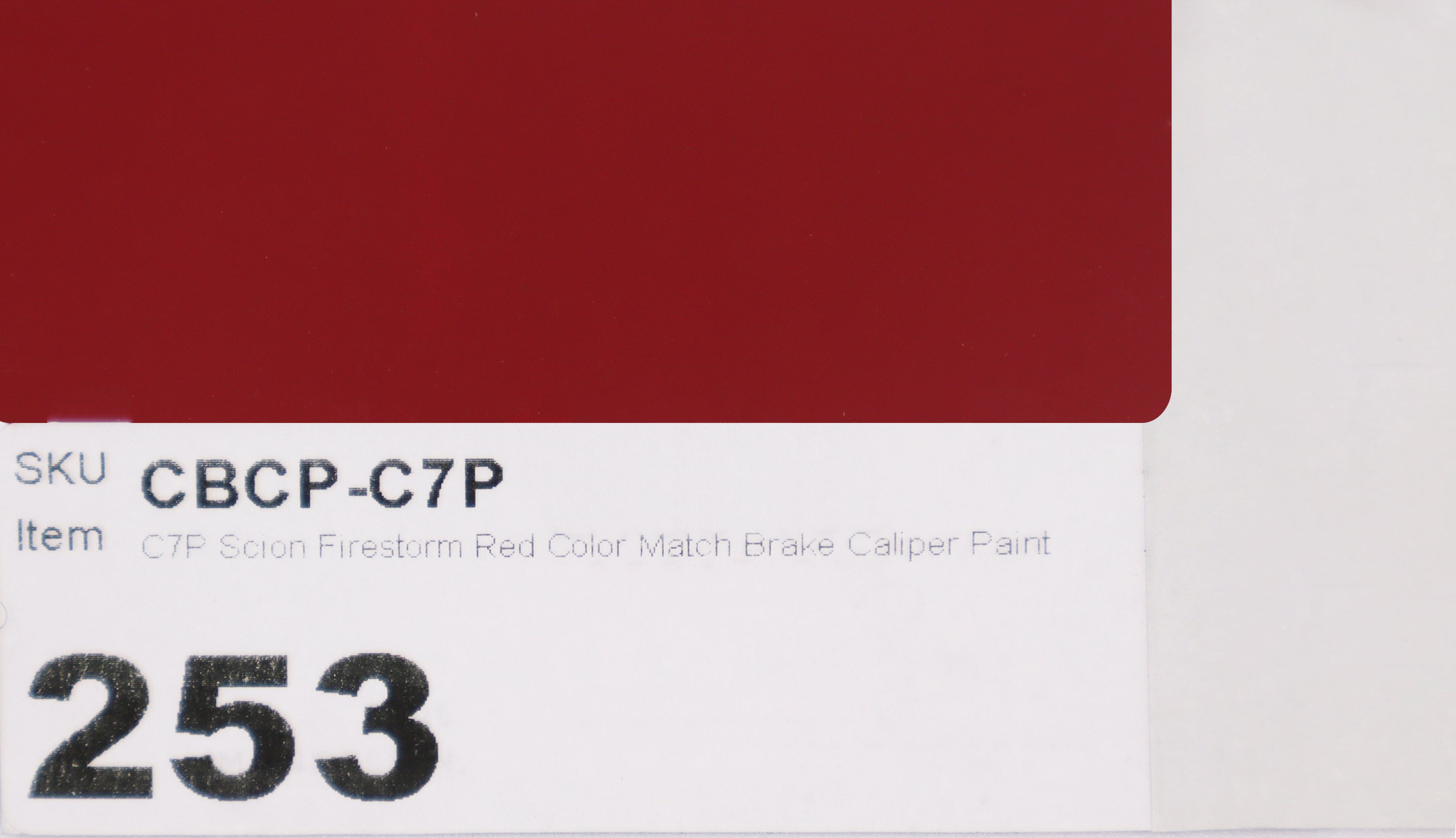 C7P Scion Firestorm Red Color Match Brake Caliper Paint Kit