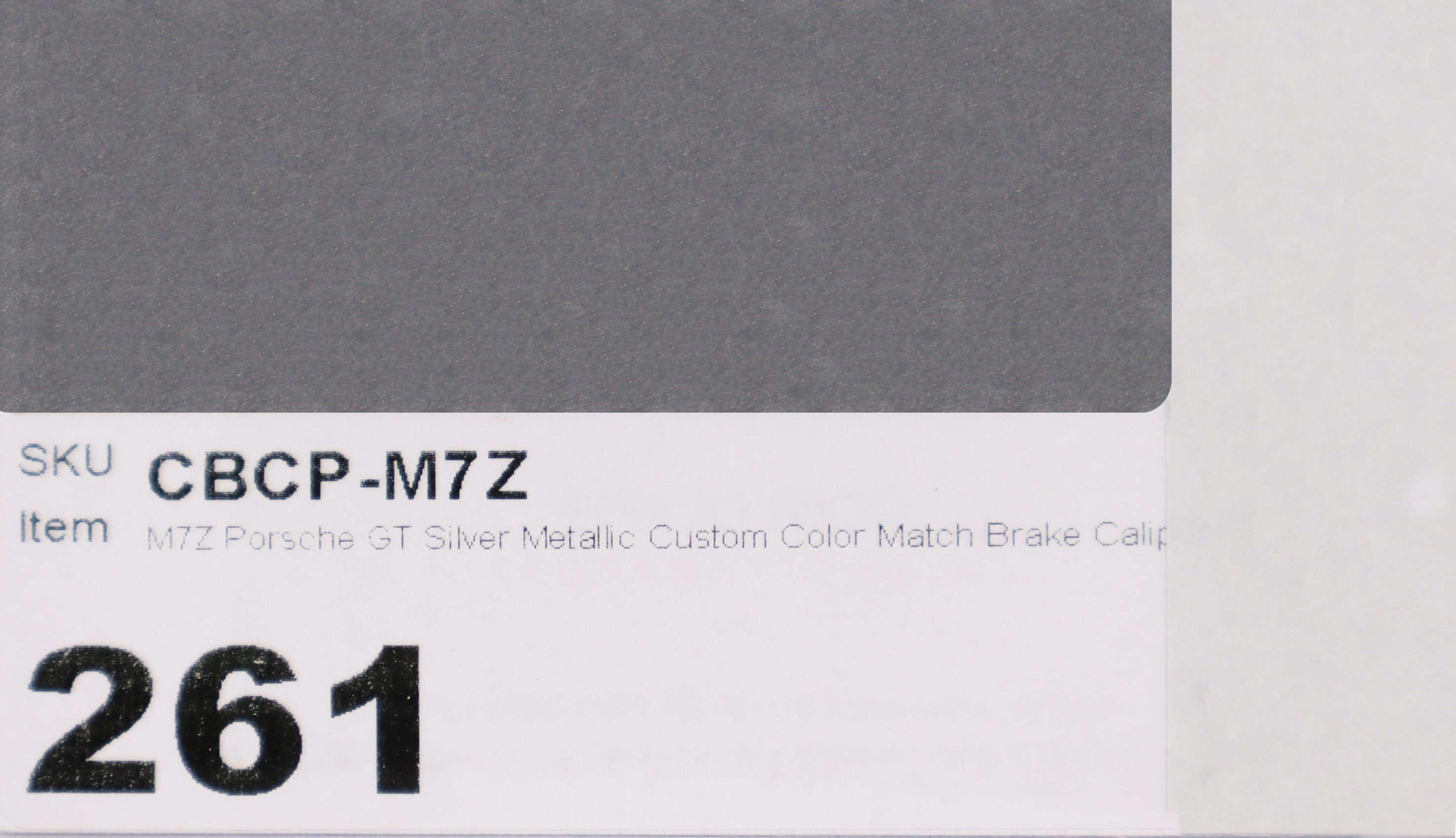 M7Z Porsche Deep Black Pearl Custom Color Match Brake Caliper Paint Kit