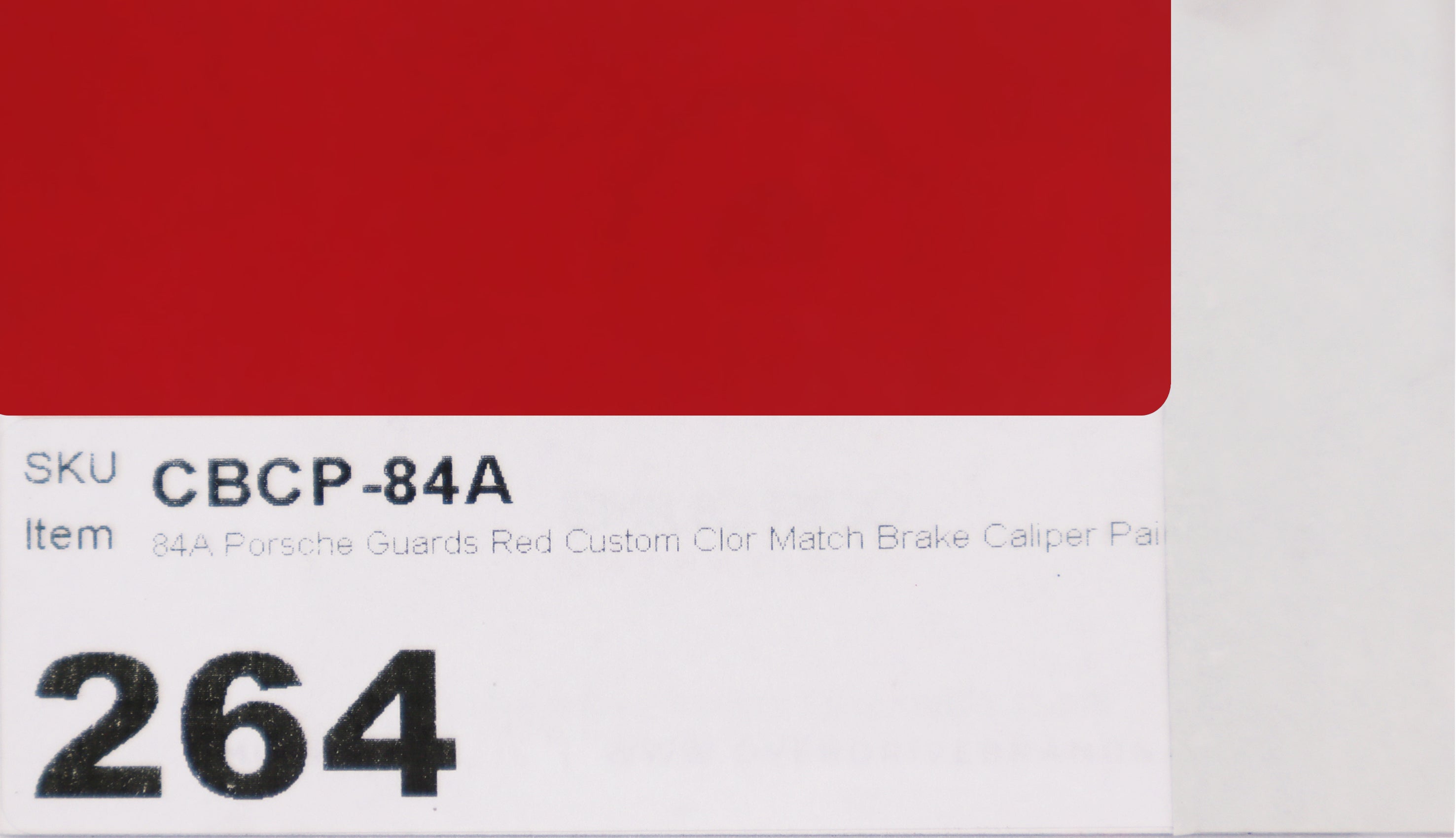 84A Porsche Guards Red Custom Clor Match Brake Caliper Paint Kit