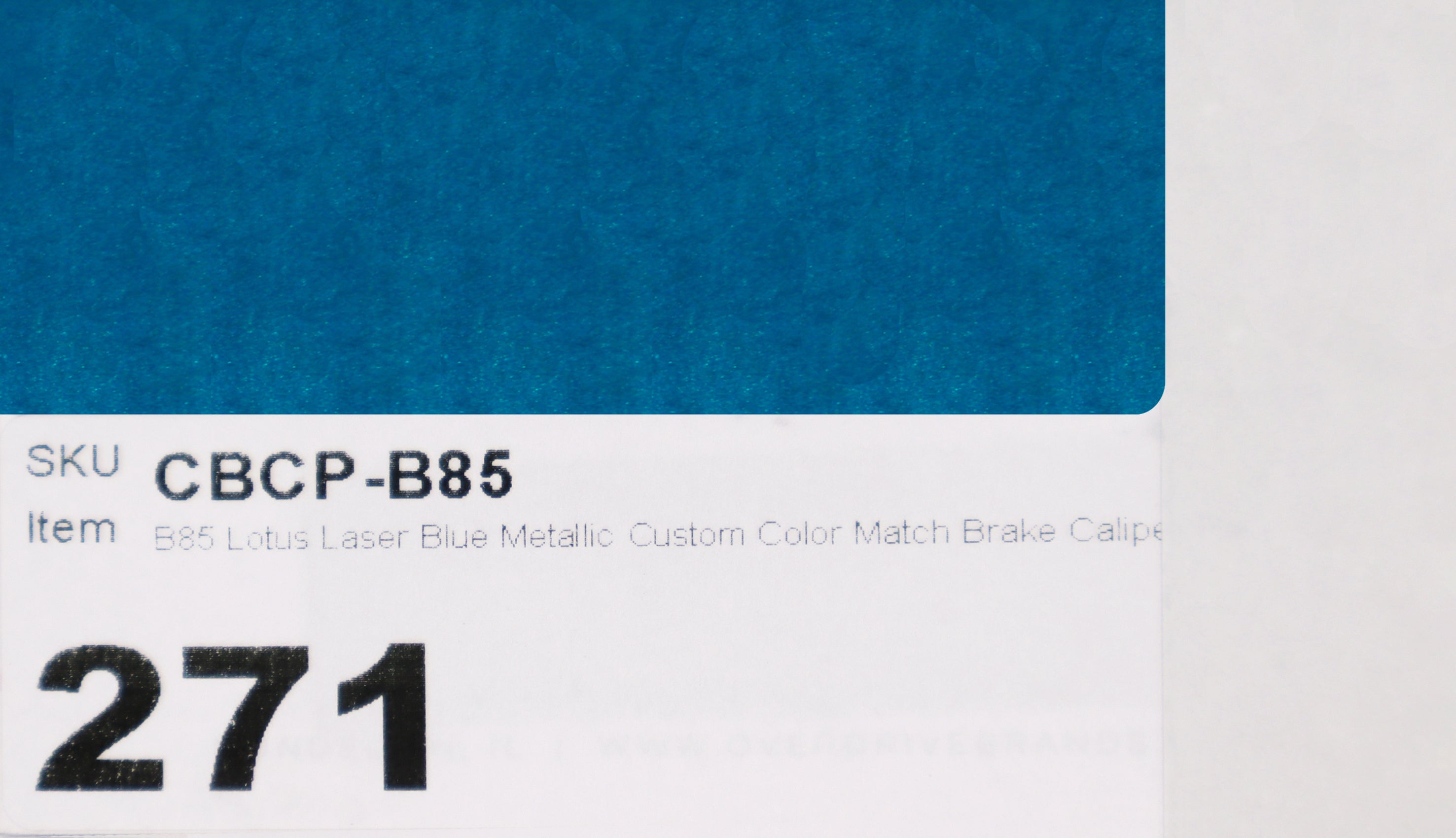 B85 Lotus Laser Blue Metallic Custom Color Match Brake Caliper Paint Kit