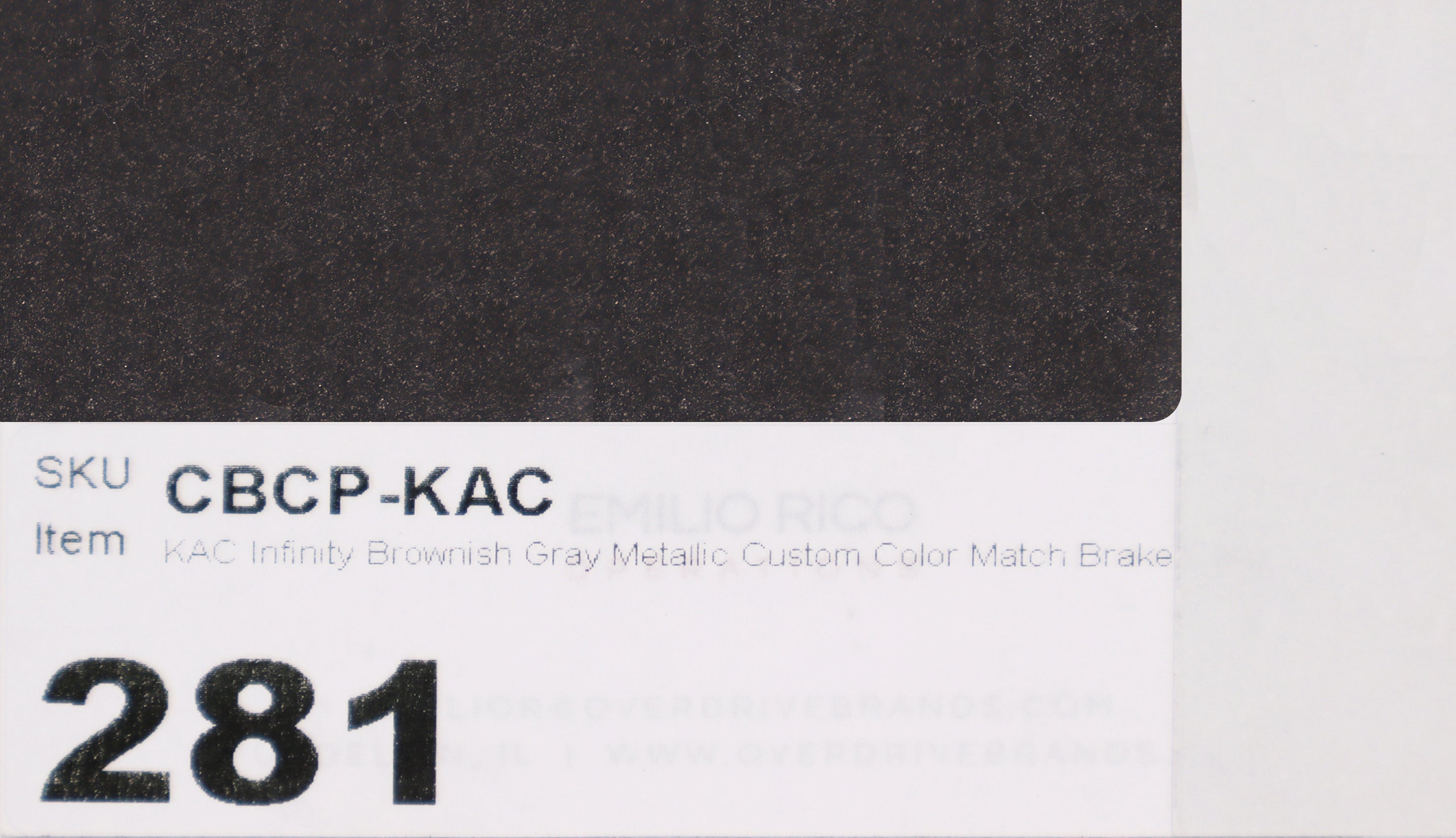 KAC Infiniti Brownish Gray Metallic Custom Color Match Brake Caliper Paint Kit