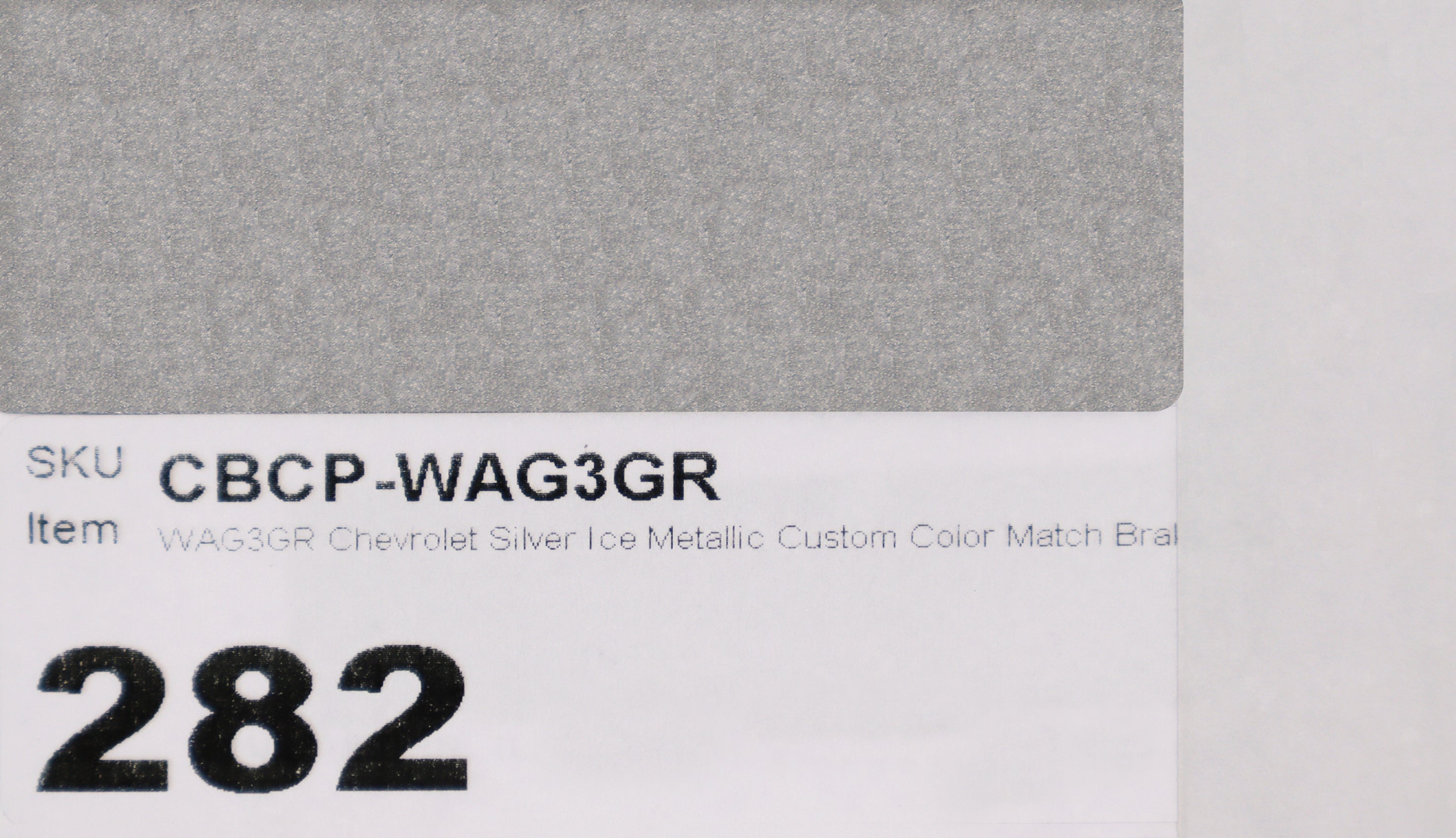 WAG3GR Chevrolet Silver Ice Metallic Custom Color Match Brake Caliper Paint Kit
