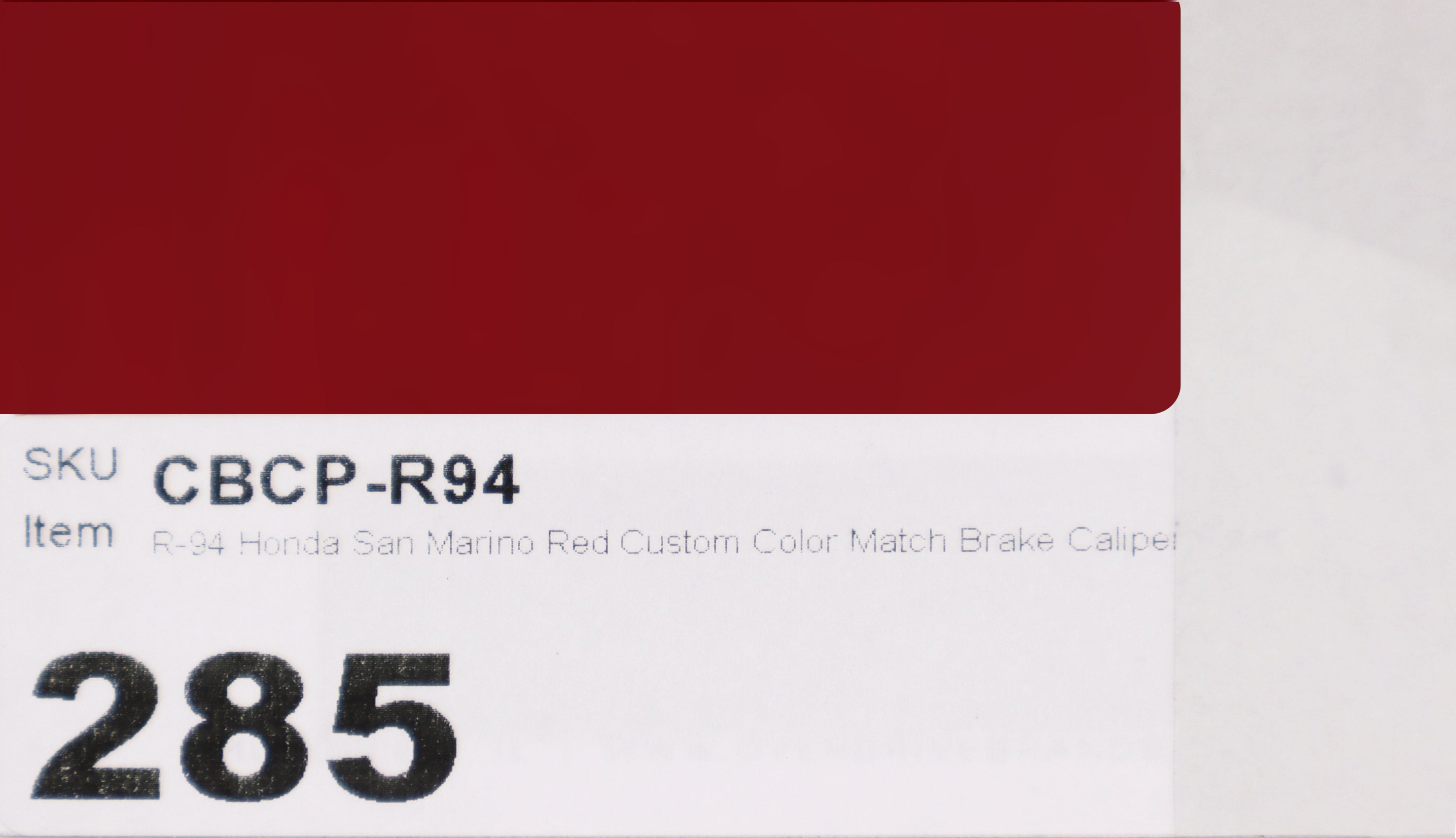 R-94 Honda San Marino Red Custom Color Match Brake Caliper Paint Kit