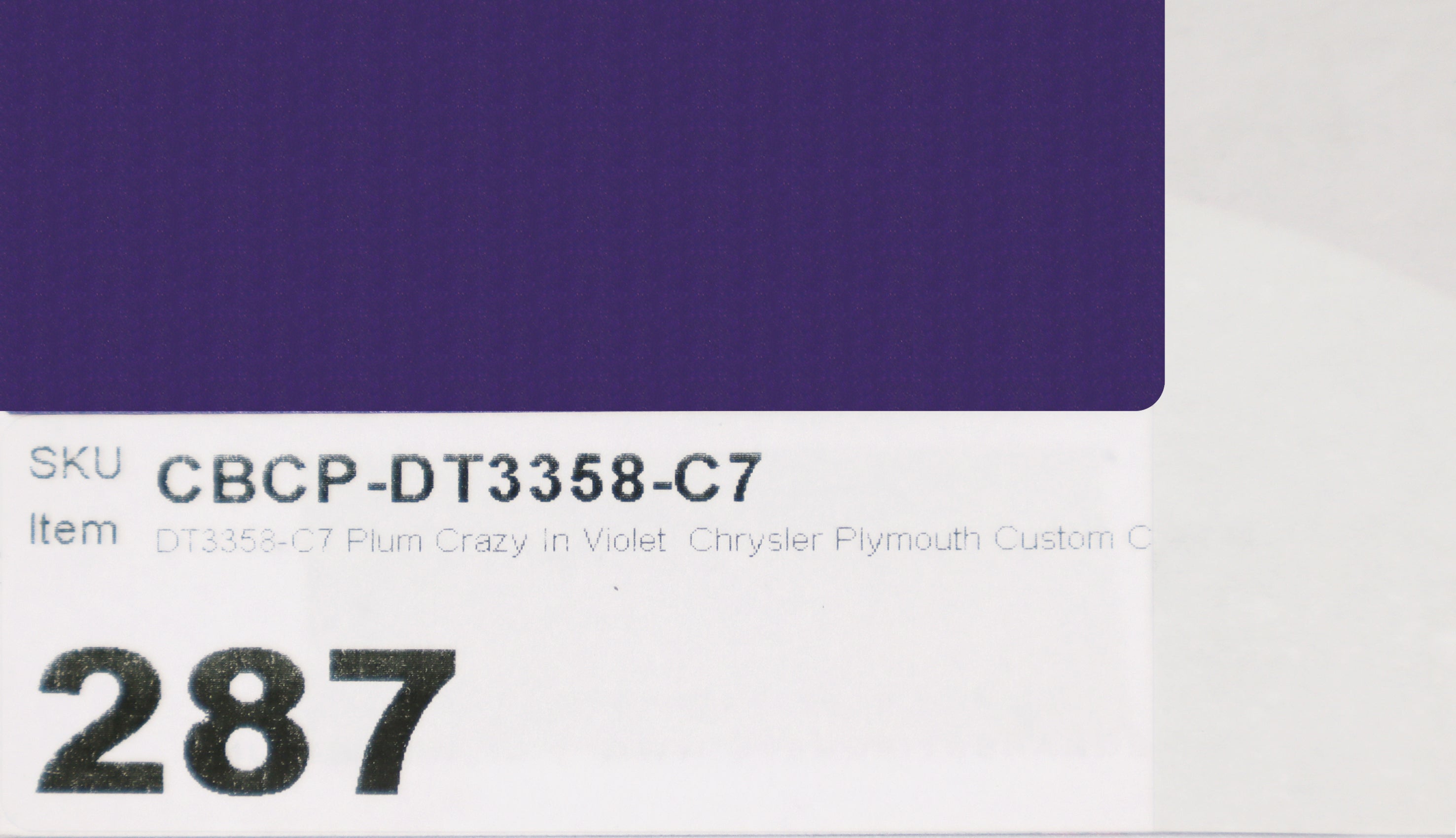 DT3358-C7 Plum Crazy In Violet Chrysler Plymouth Custom Color Match Brake Caliper Paint Kit