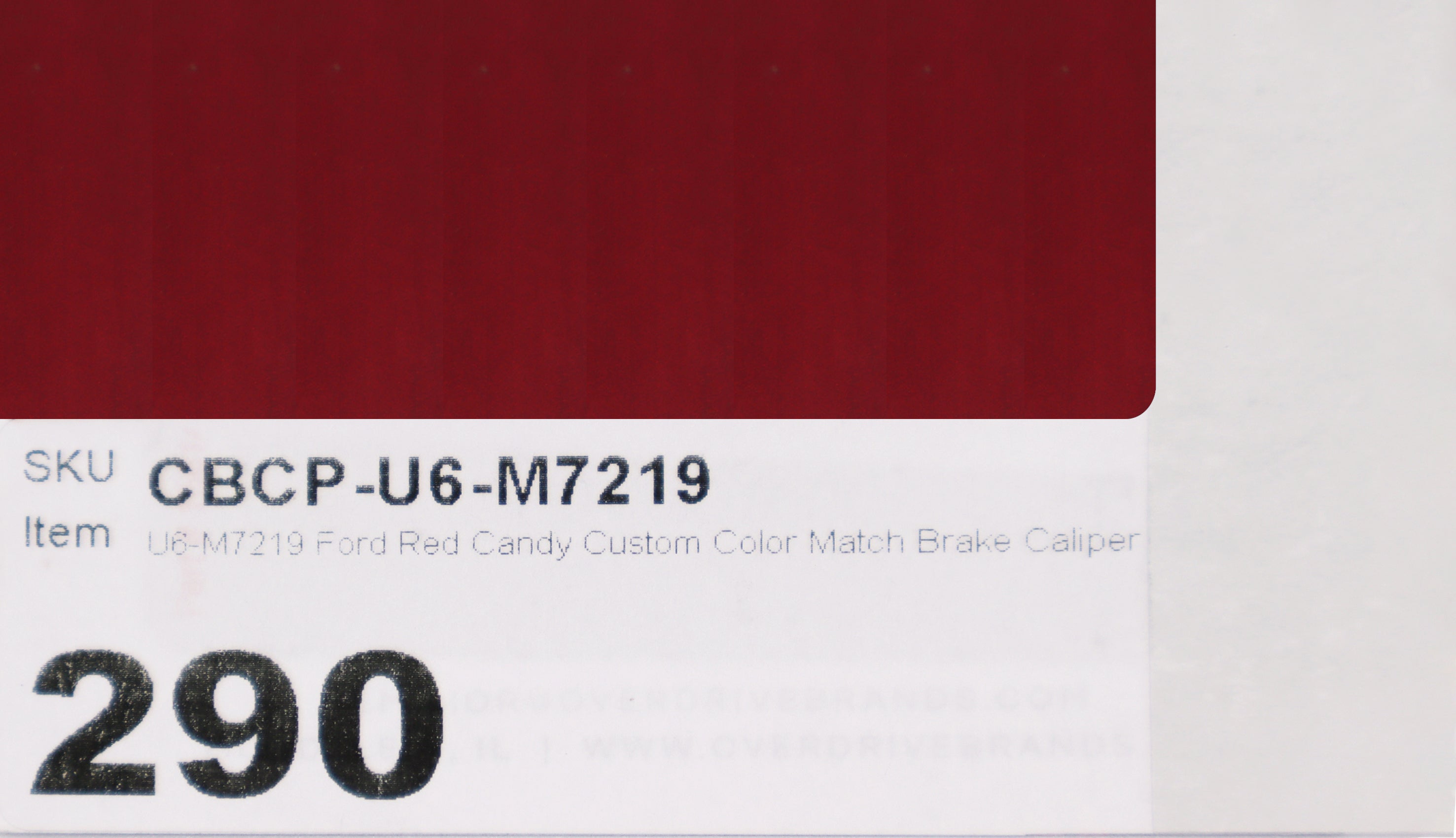 U6-M7219 Ford Red Candy Custom Color Match Brake Caliper Paint Kit
