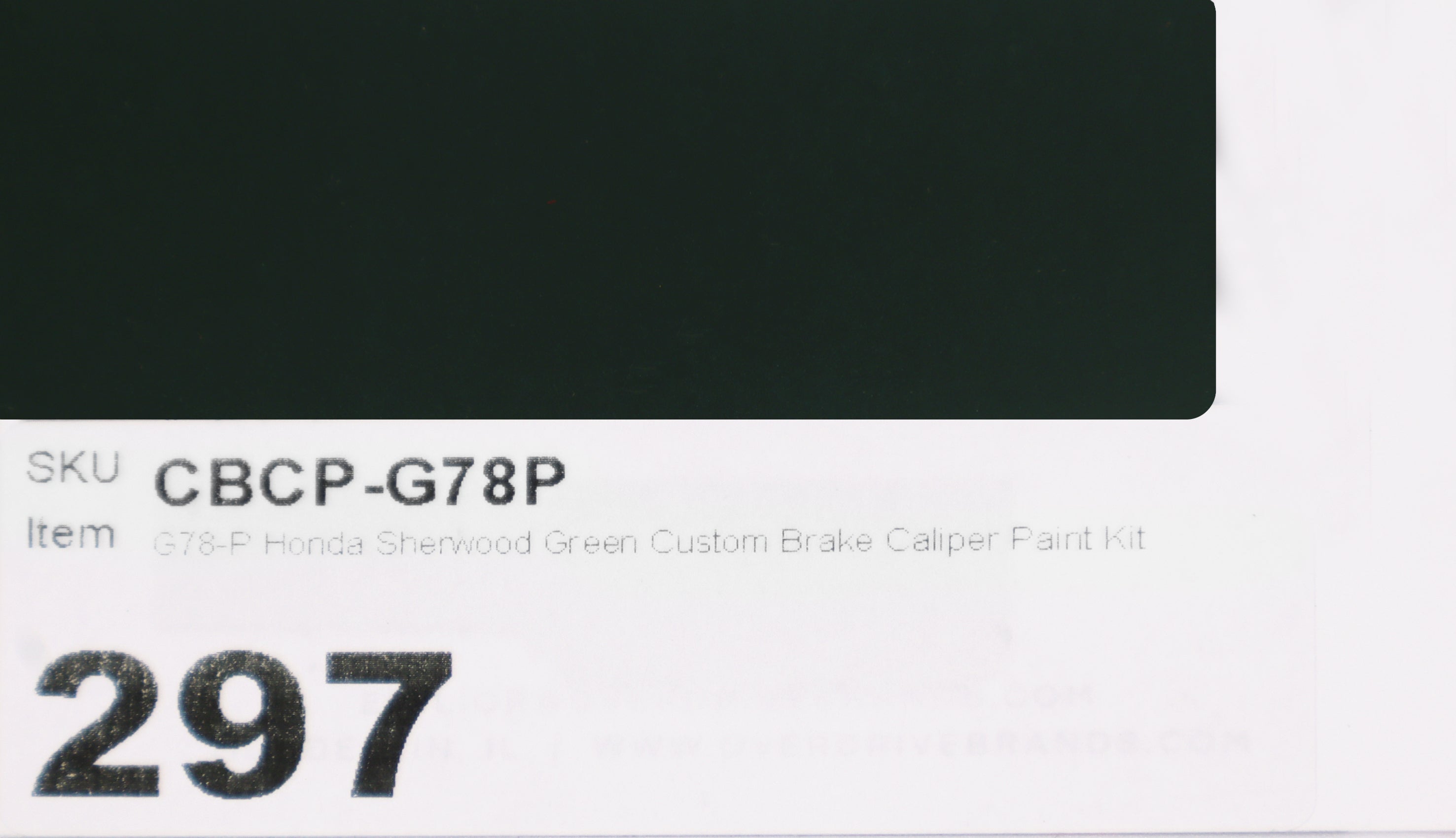 G78-P Honda Sherwood Green Custom Brake Caliper Paint Kit