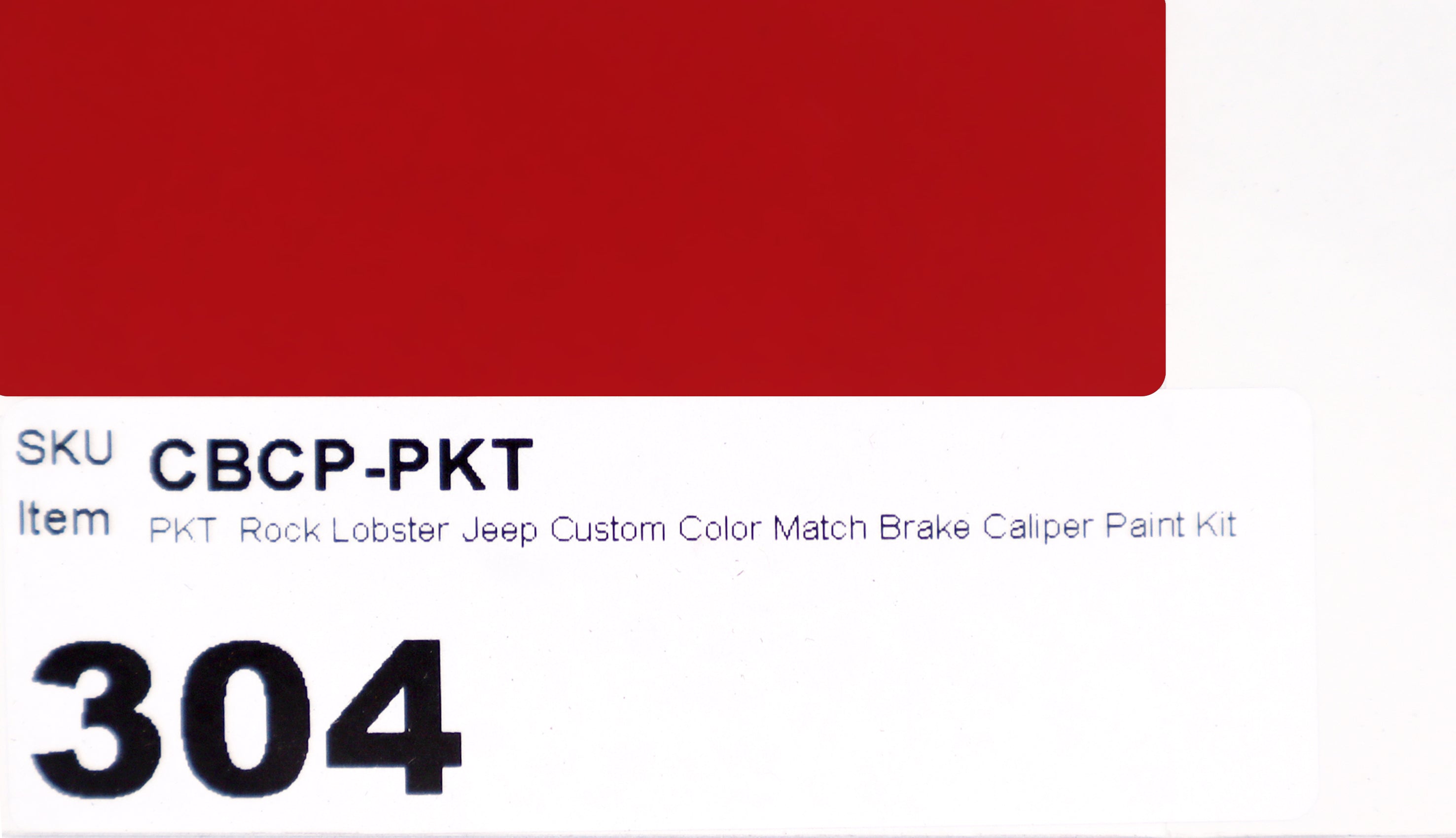 PKT Rock Lobster Jeep Custom Color Match Brake Caliper Paint Kit