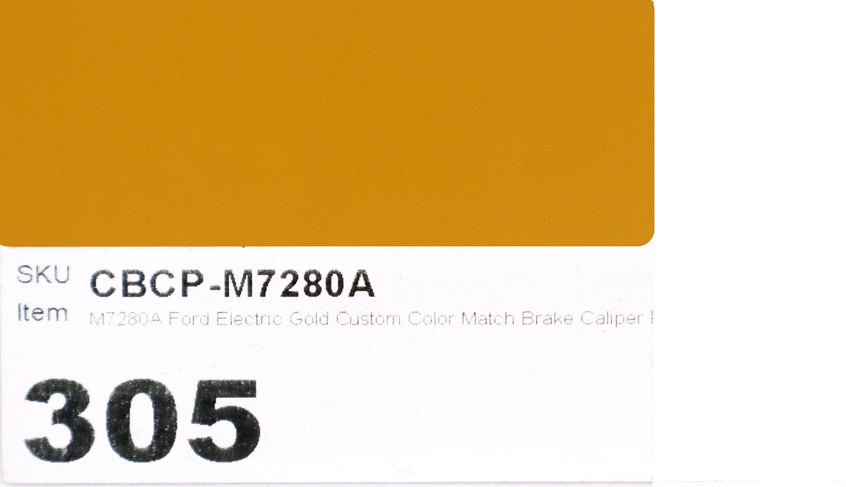 M7280A Ford Electric Gold Custom Color Match Brake Caliper Paint Kit