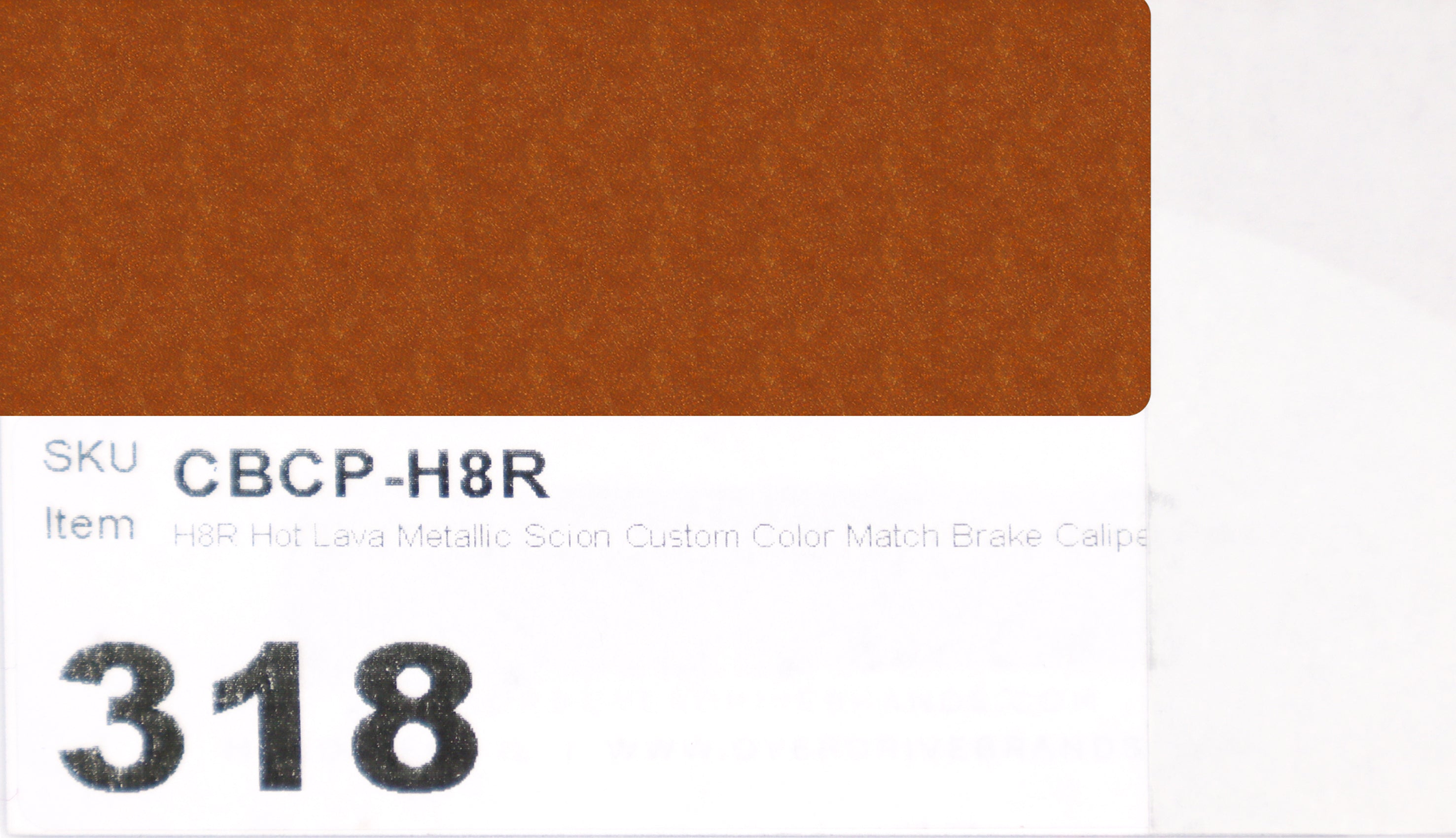 H8R Hot Lava Metallic Scion Custom Color Match Brake Caliper Paint Kit