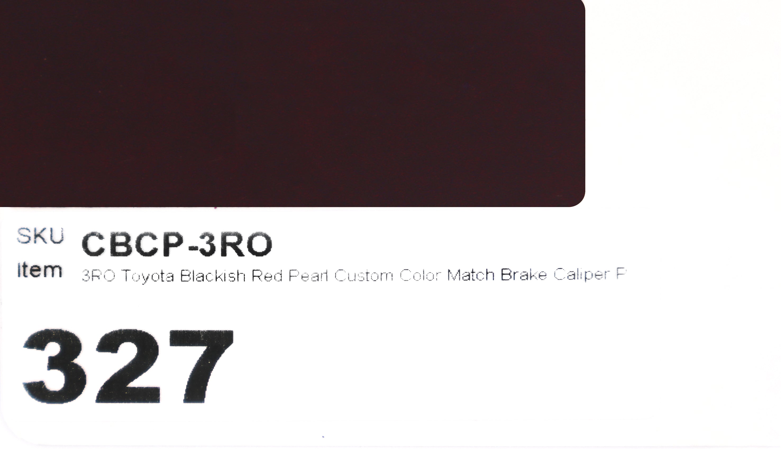 3RO Toyota Blackish Red Pearl Custom Color Match Brake Caliper Paint Kit